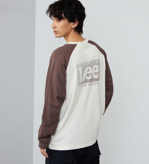 Lee(リー)のLeeロゴバックプリント ロングスリーブTシャツ【ロングセラー】|トップス/Tシャツ/カットソー/メンズ|ブラウン