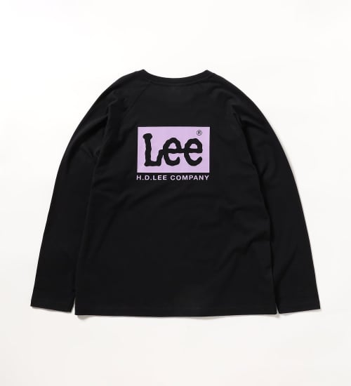 Lee(リー)のバックプリントLeeロゴ L/S Teeシャツ|トップス/Tシャツ/カットソー/メンズ|ブラック