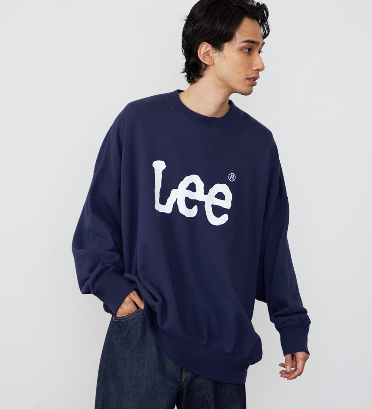 Lee(リー)のSUPERSIZED スウェット ビッグシルエット|トップス/スウェット/メンズ|ネイビー
