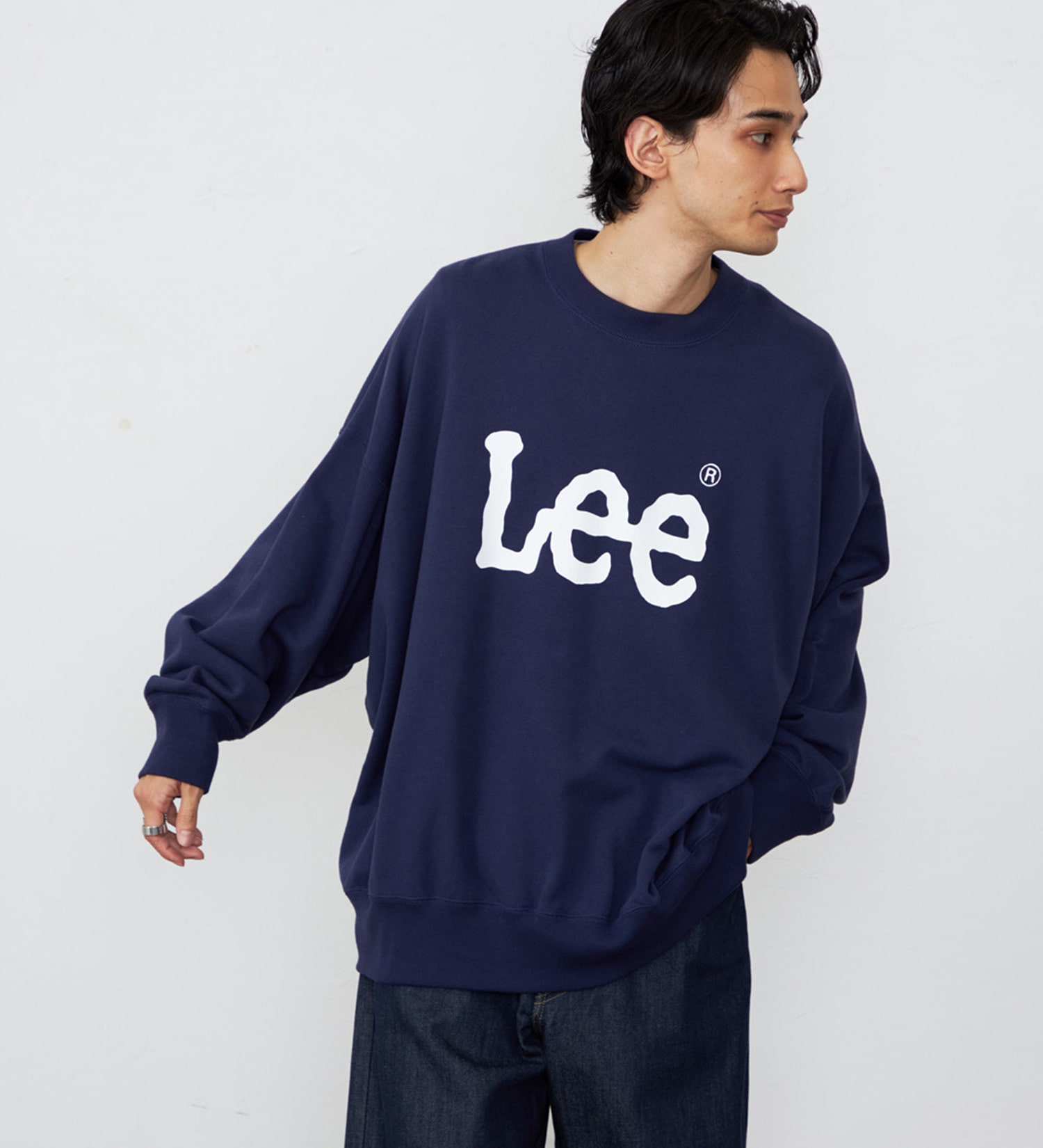 Lee(リー)のSUPERSIZED スウェット ビッグシルエット|トップス/スウェット/メンズ|ネイビー