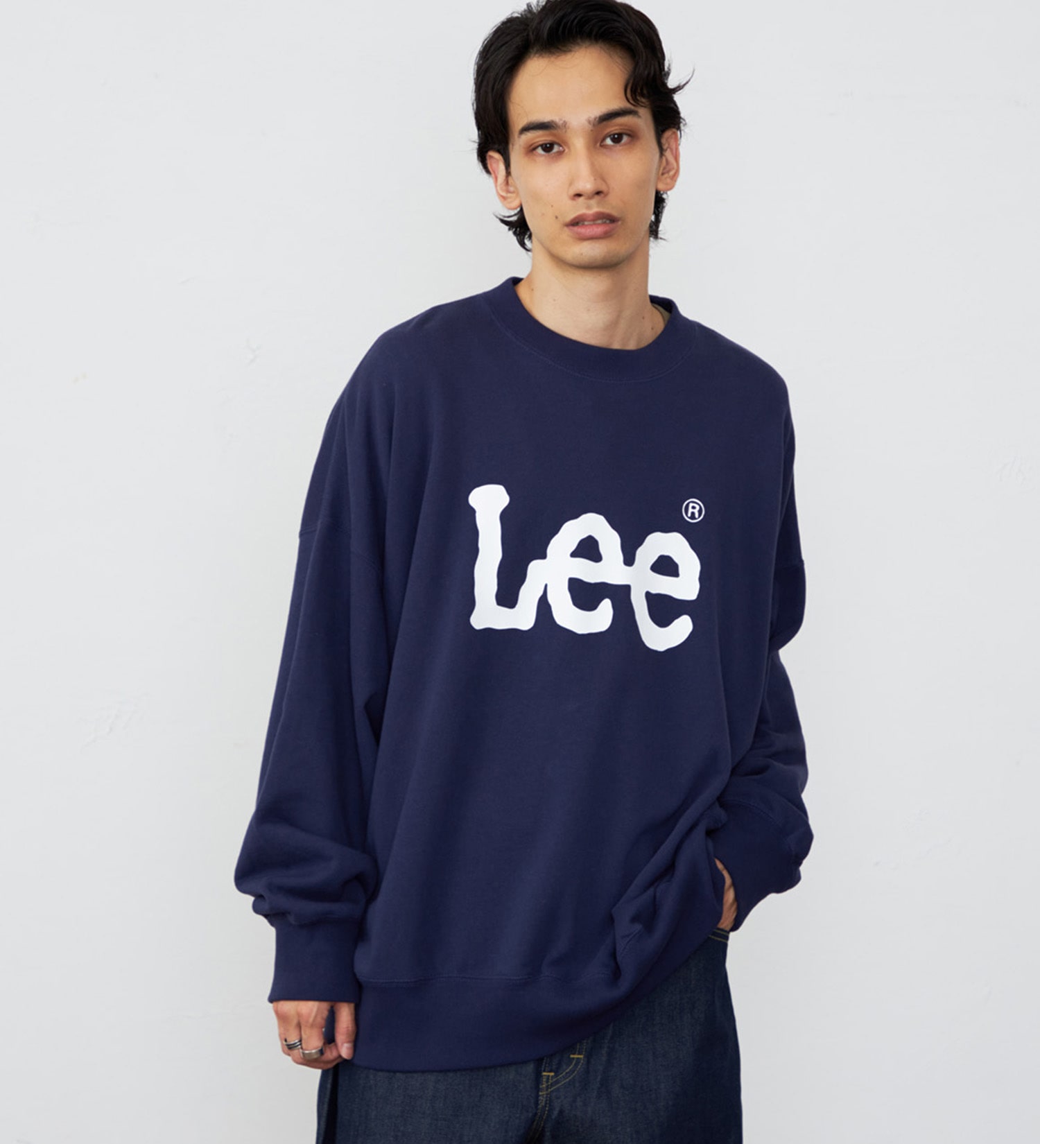 Lee(リー)のSUPERSIZED スウェット ビッグシルエット|トップス/スウェット/メンズ|ネイビー