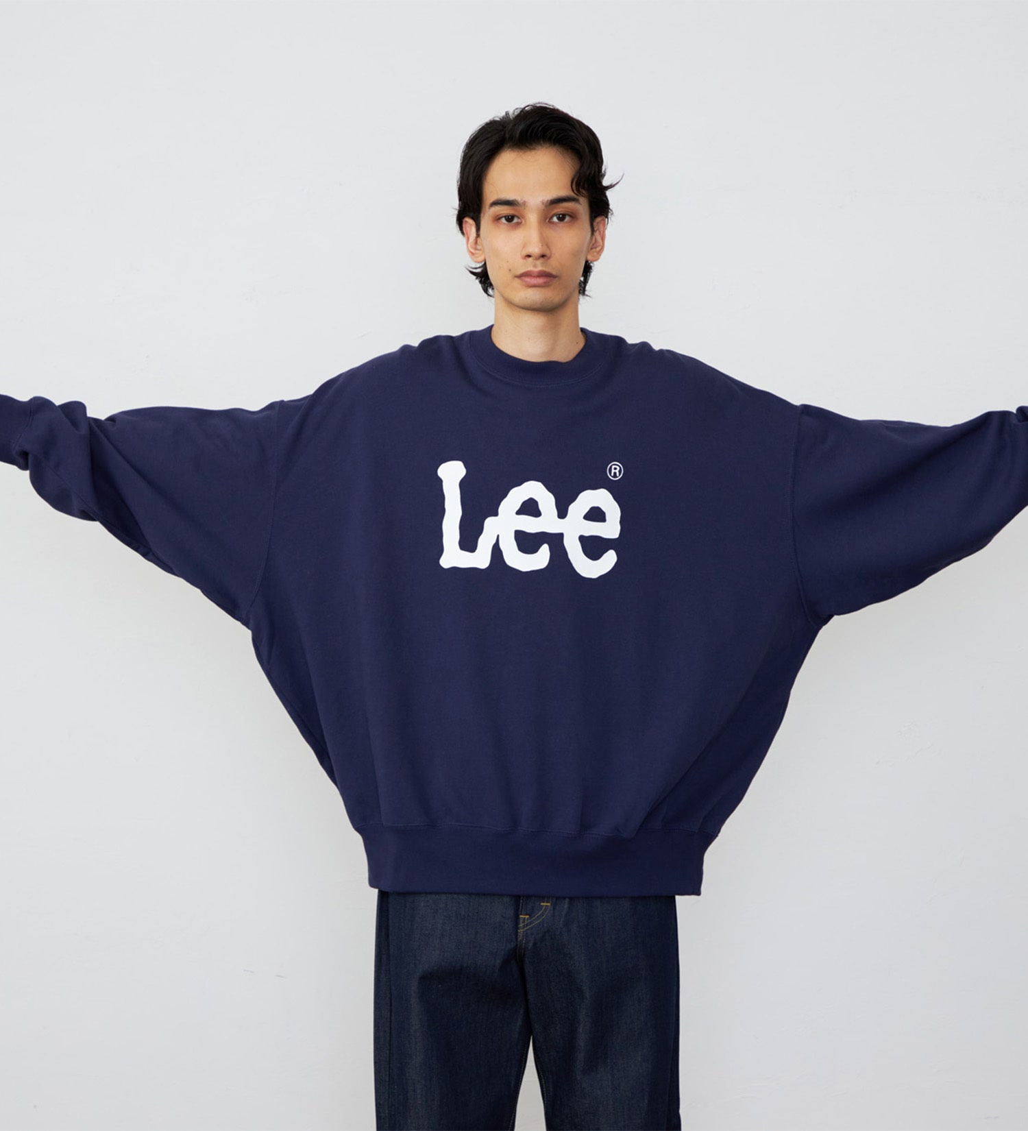 Lee(リー)のSUPERSIZED スウェット ビッグシルエット|トップス/スウェット/メンズ|ネイビー