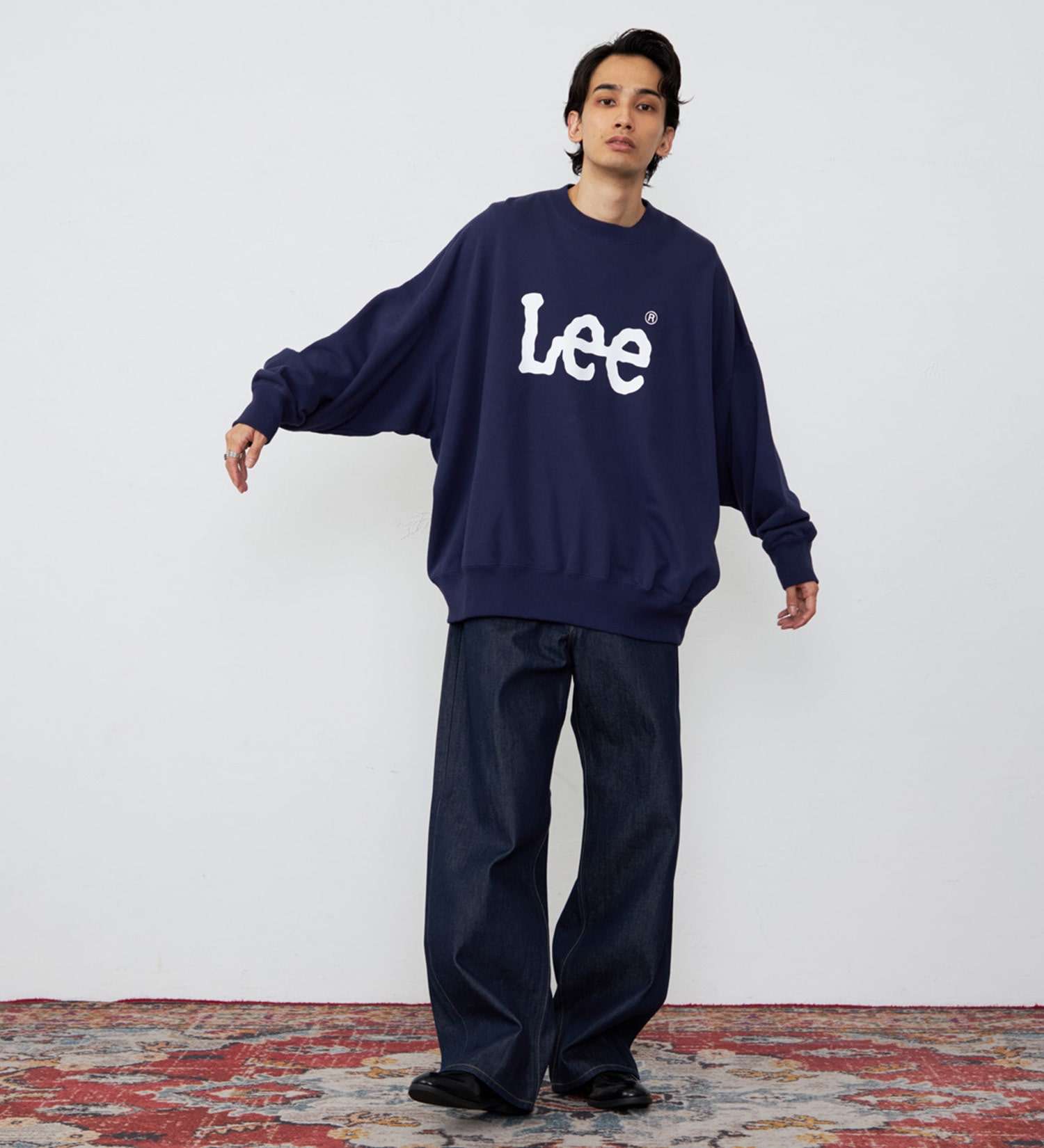 Lee(リー)のSUPERSIZED スウェット ビッグシルエット|トップス/スウェット/メンズ|ネイビー