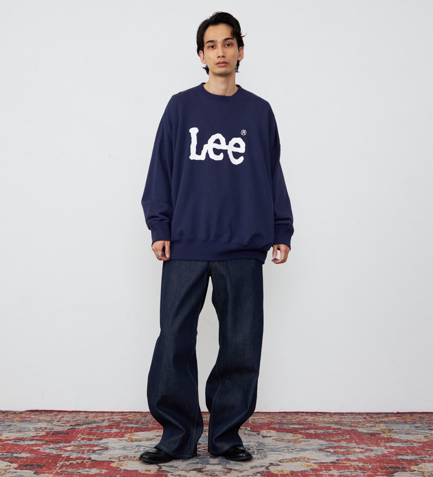 Lee(リー)のSUPERSIZED スウェット ビッグシルエット|トップス/スウェット/メンズ|ネイビー