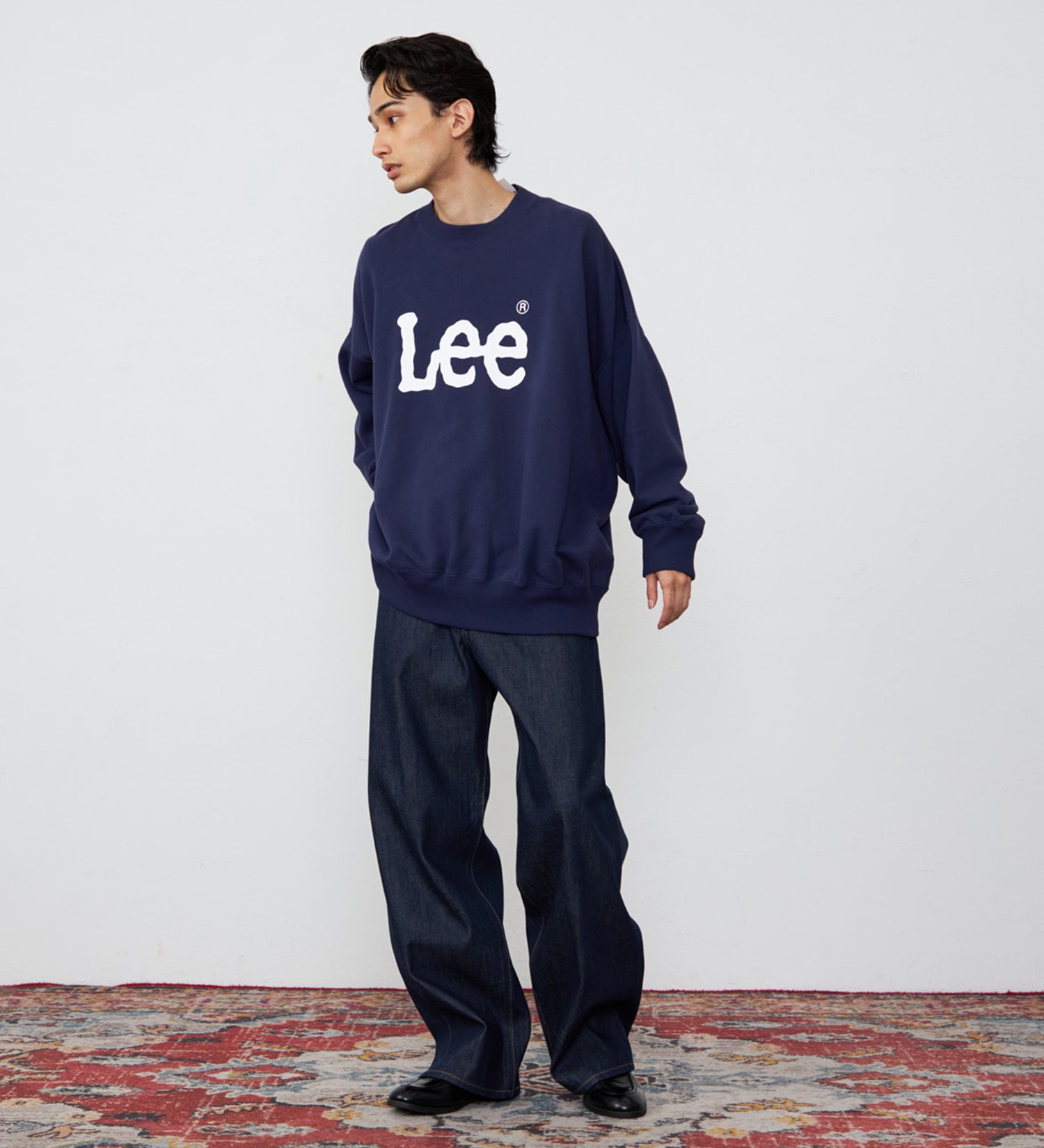 Lee(リー)のSUPERSIZED スウェット ビッグシルエット|トップス/スウェット/メンズ|ネイビー