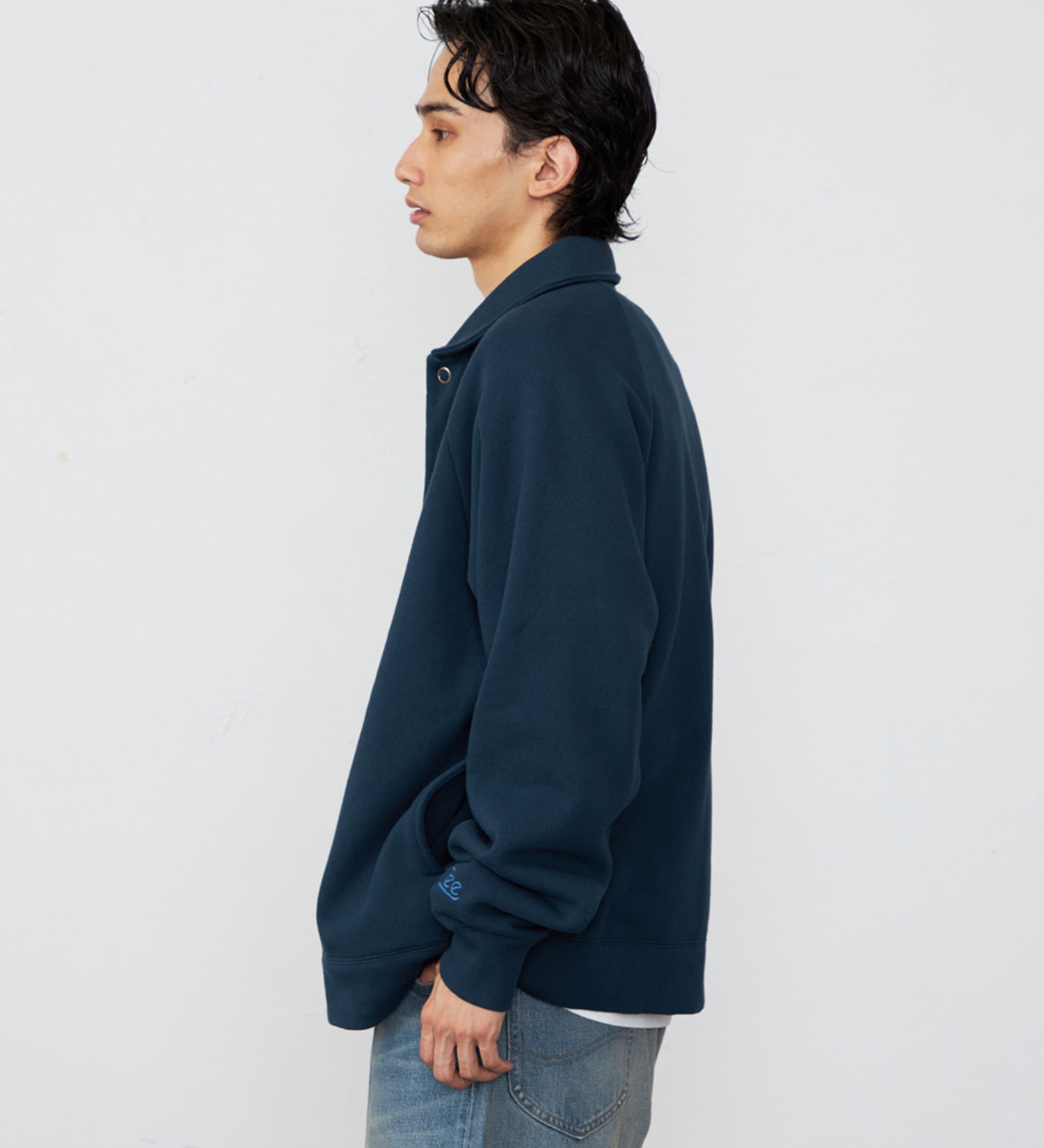 Lee(リー)のスウェットカーディガン 裏起毛|トップス/スウェット/メンズ|ネイビー