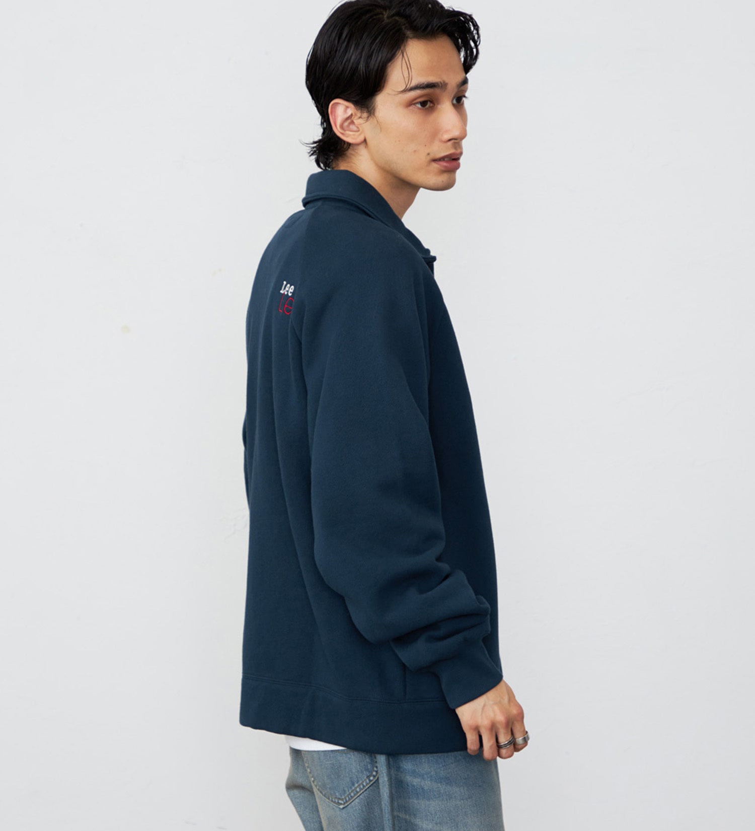 Lee(リー)のスウェットカーディガン 裏起毛|トップス/スウェット/メンズ|ネイビー