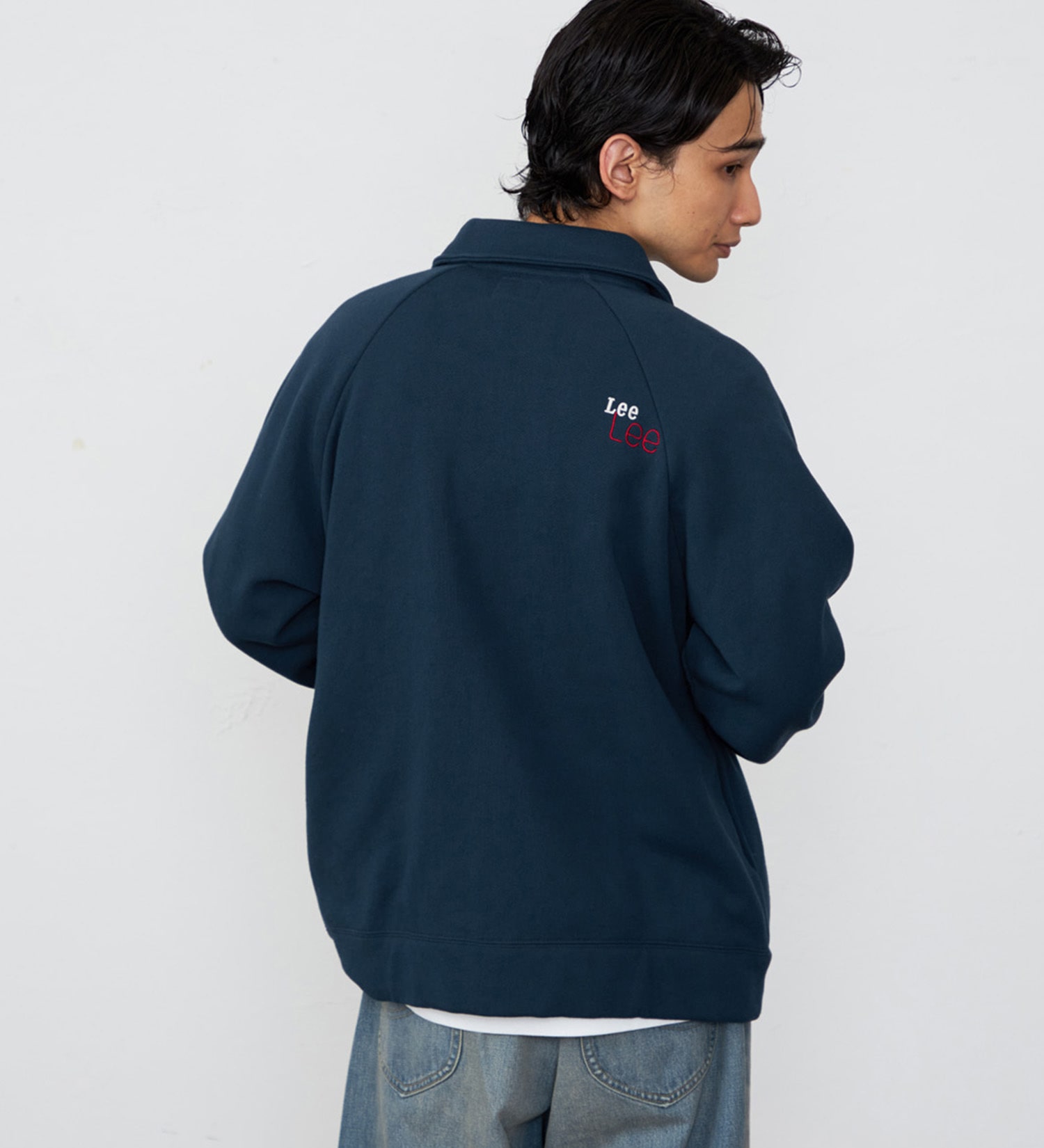 Lee(リー)のスウェットカーディガン 裏起毛|トップス/スウェット/メンズ|ネイビー