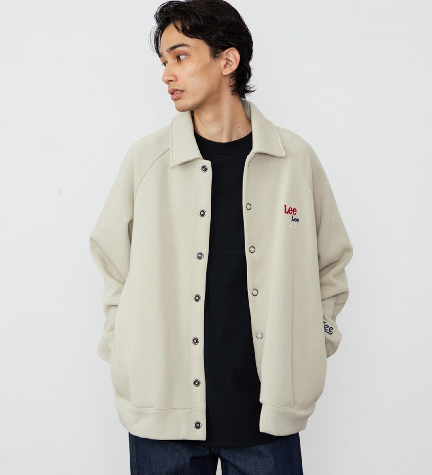 Lee(リー)のスウェットカーディガン 裏起毛|トップス/スウェット/メンズ|カーキ
