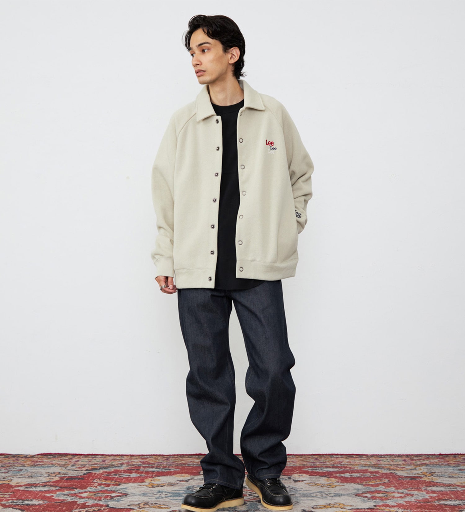 Lee(リー)のスウェットカーディガン 裏起毛|トップス/スウェット/メンズ|カーキ