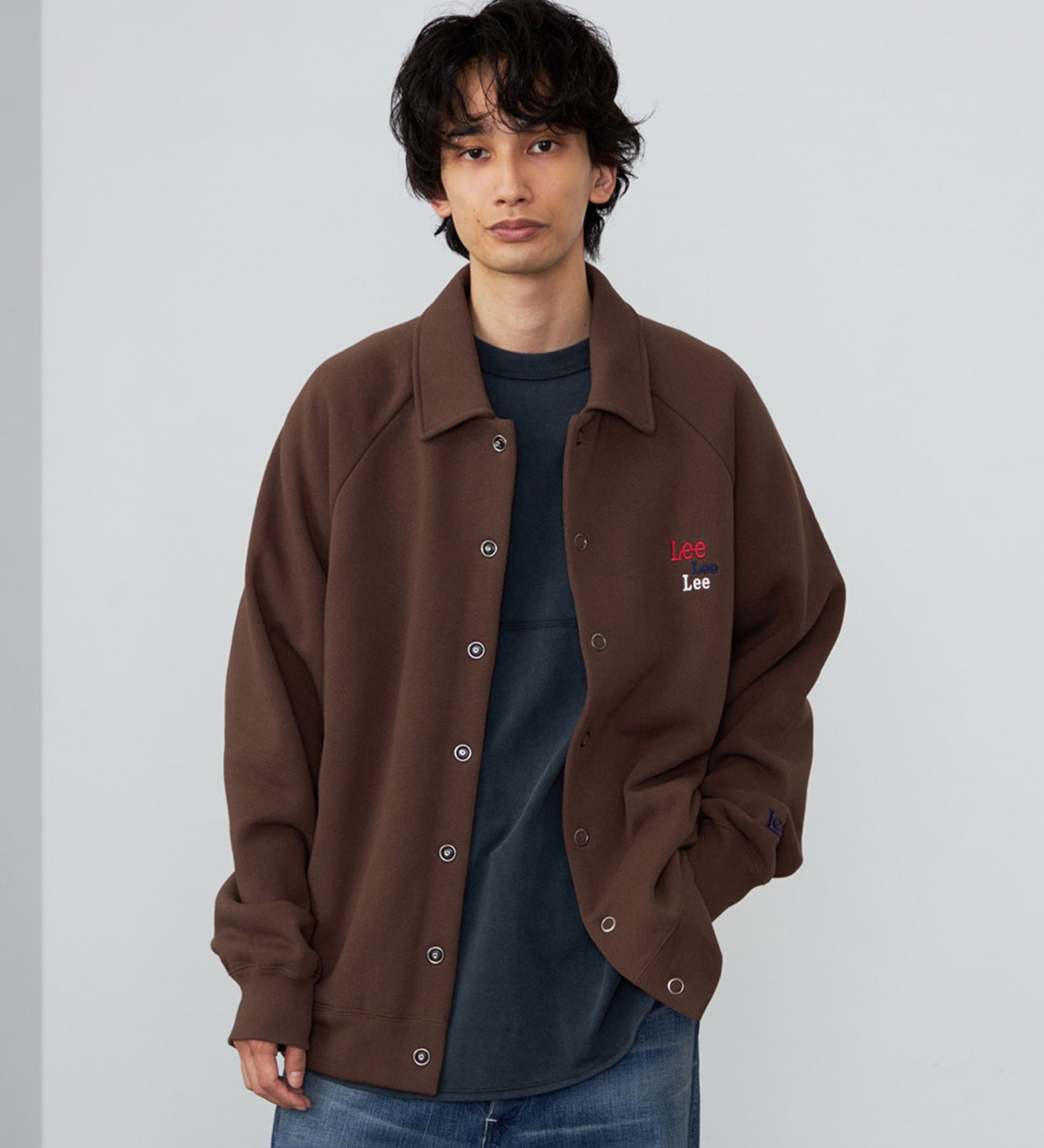 Lee(リー)のスウェットカーディガン 裏起毛|トップス/スウェット/メンズ|ブラウン