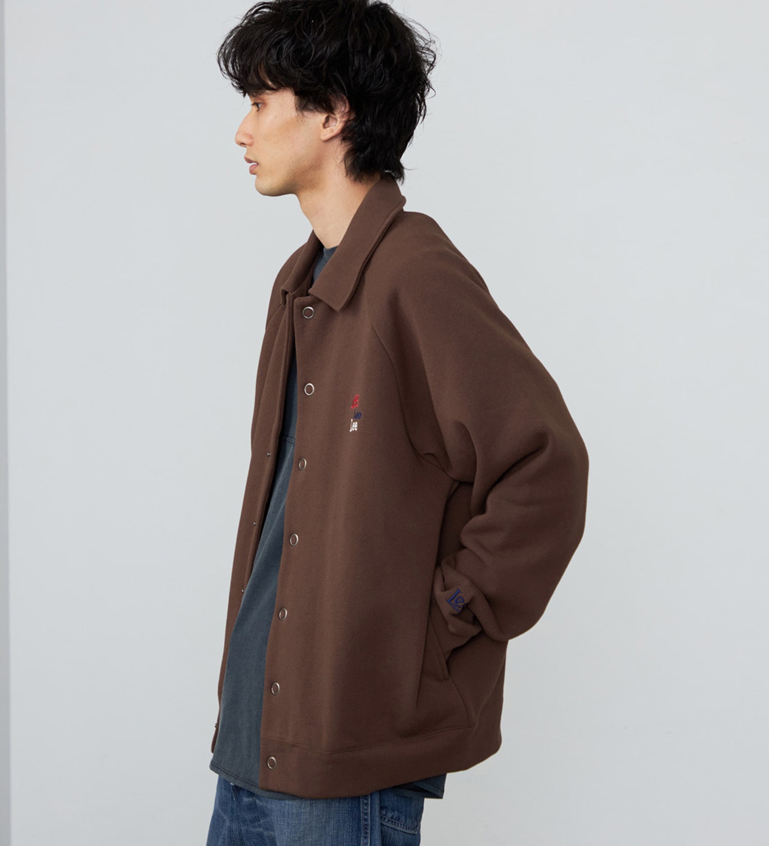 Lee(リー)のスウェットカーディガン 裏起毛|トップス/スウェット/メンズ|ブラウン