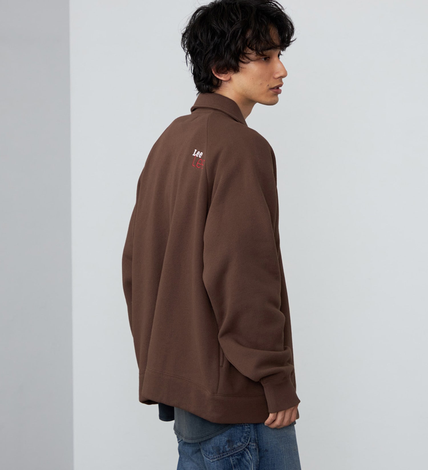 Lee(リー)のスウェットカーディガン 裏起毛|トップス/スウェット/メンズ|ブラウン