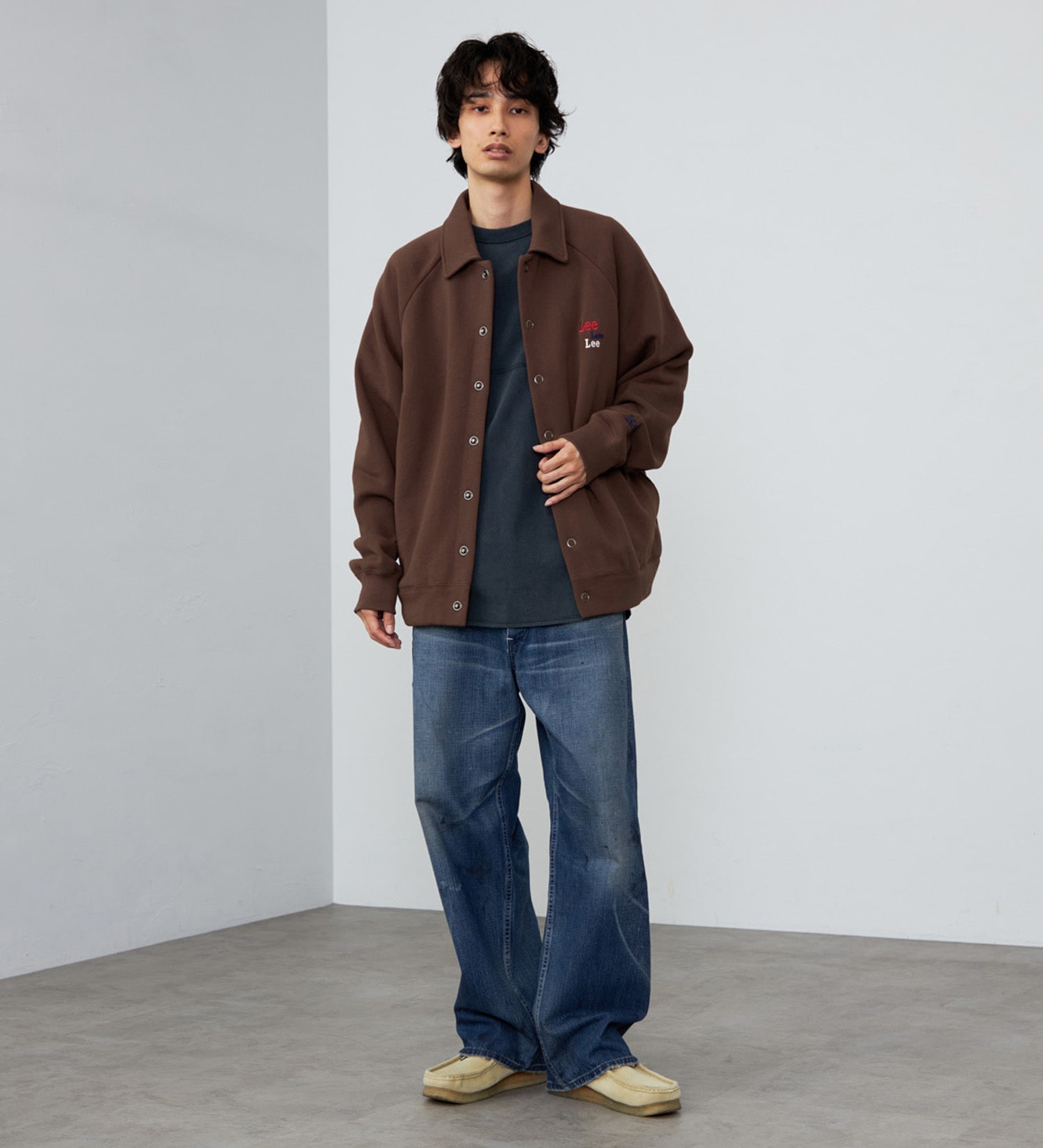 Lee(リー)のスウェットカーディガン 裏起毛|トップス/スウェット/メンズ|ブラウン