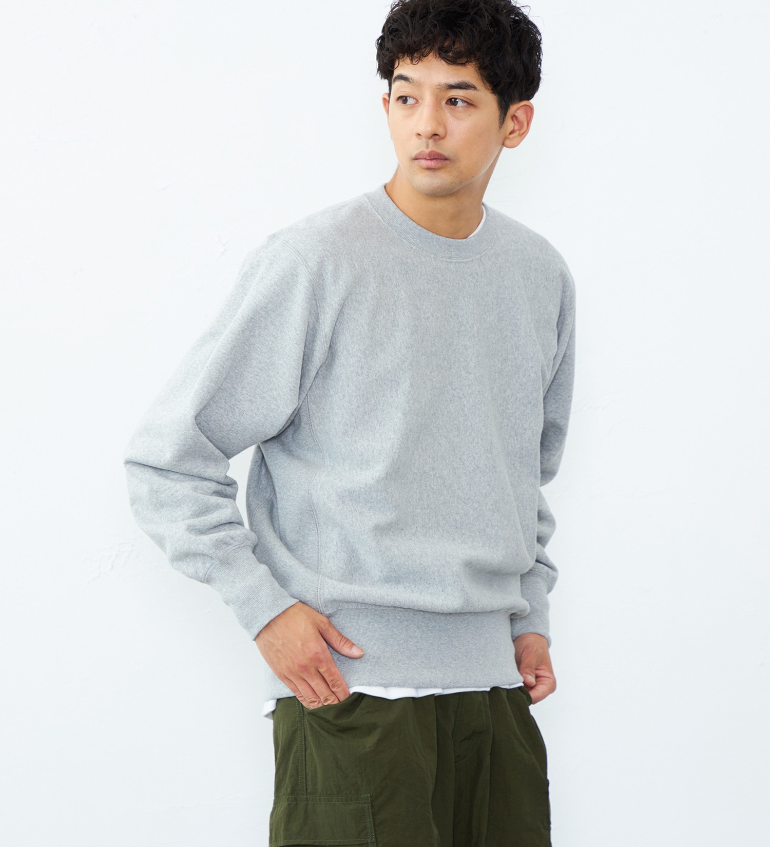 Lee(リー)のBASIC CREW NECK SWEAT/ベーシックスウェット|トップス/スウェット/メンズ|グレー