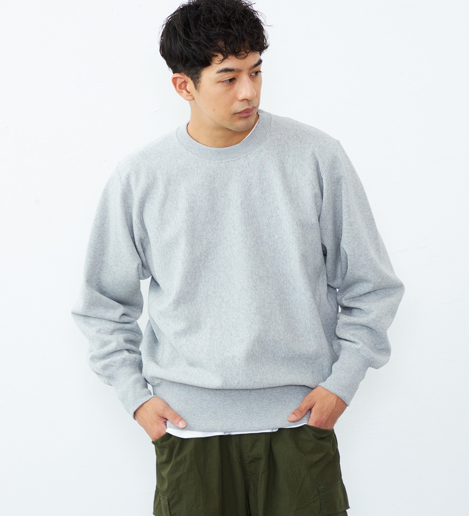 Lee(リー)のBASIC CREW NECK SWEAT/ベーシックスウェット|トップス/スウェット/メンズ|グレー