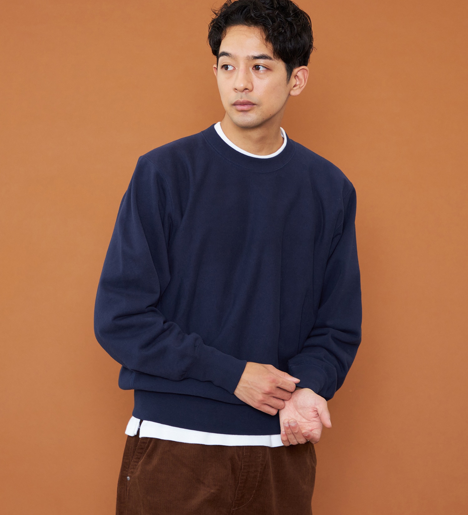 Lee(リー)のBASIC CREW NECK SWEAT/ベーシックスウェット|トップス/スウェット/メンズ|ネイビー