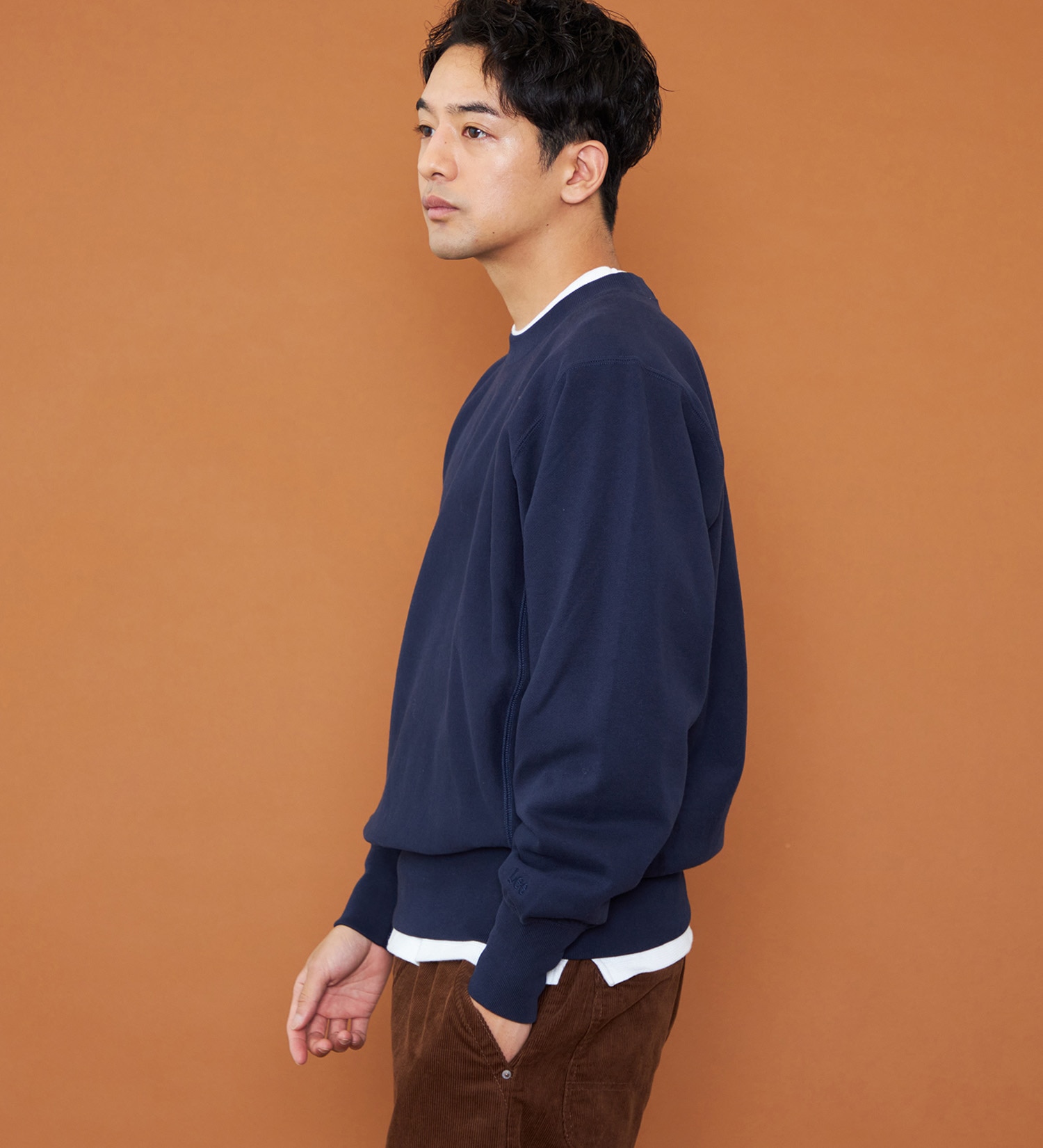 Lee(リー)のBASIC CREW NECK SWEAT/ベーシックスウェット|トップス/スウェット/メンズ|ネイビー