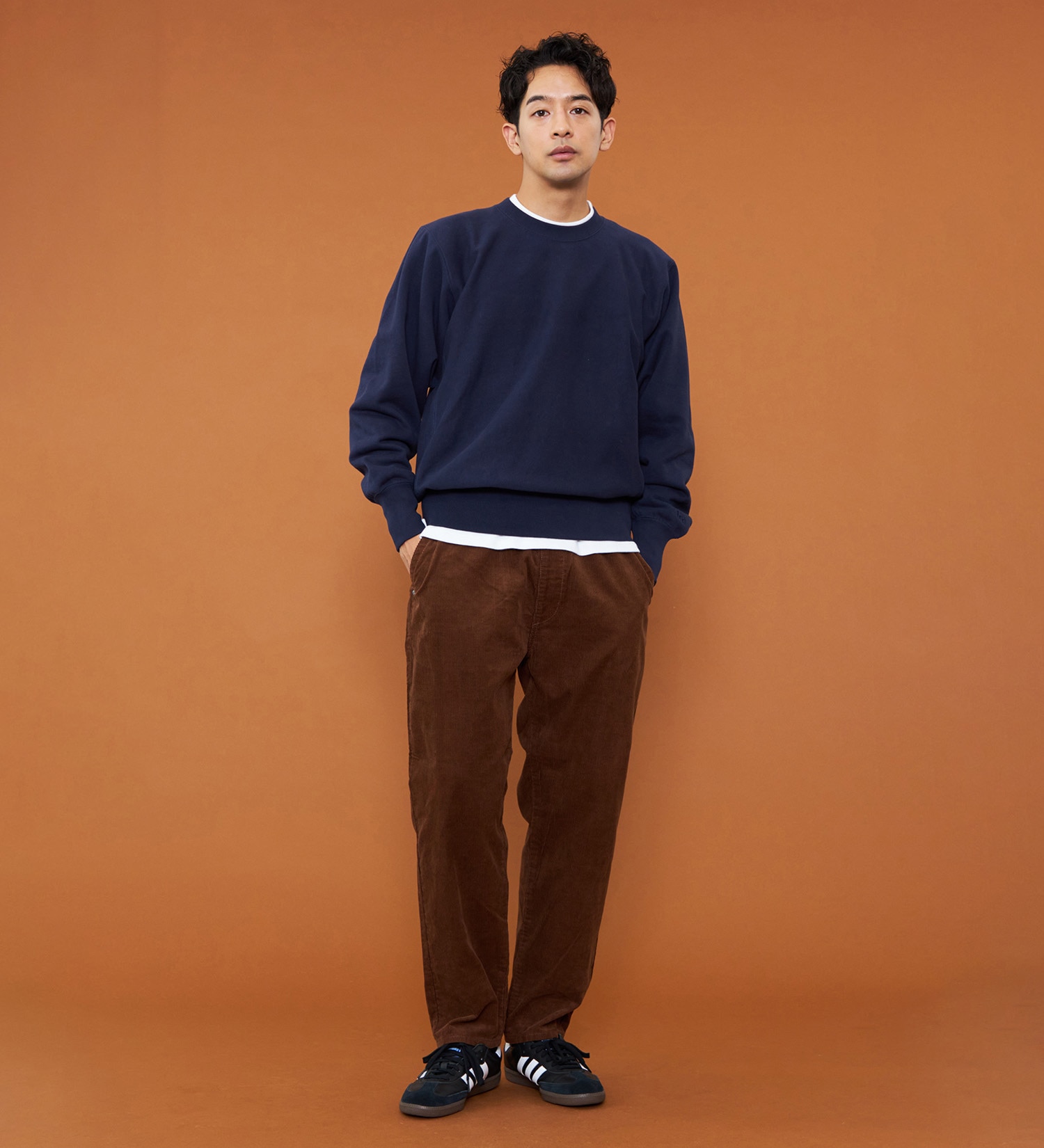 Lee(リー)のBASIC CREW NECK SWEAT/ベーシックスウェット|トップス/スウェット/メンズ|ネイビー