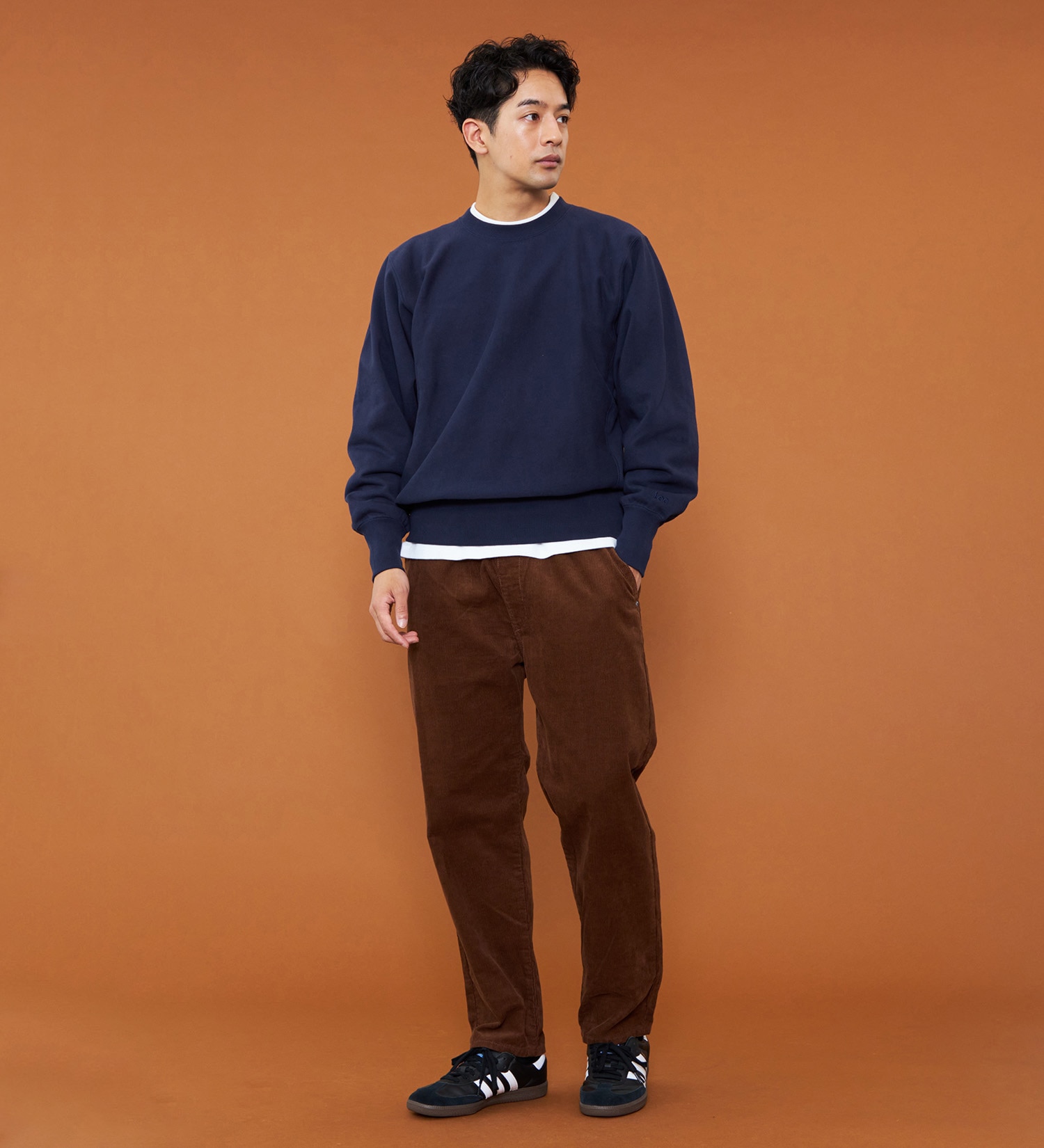 Lee(リー)のBASIC CREW NECK SWEAT/ベーシックスウェット|トップス/スウェット/メンズ|ネイビー