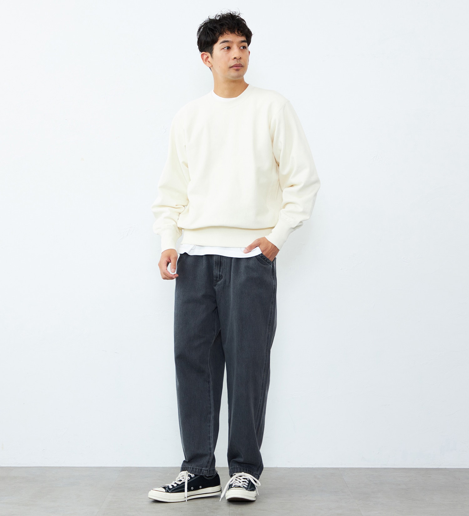 Lee(リー)のBASIC CREW NECK SWEAT/ベーシックスウェット|トップス/スウェット/メンズ|オフホワイト