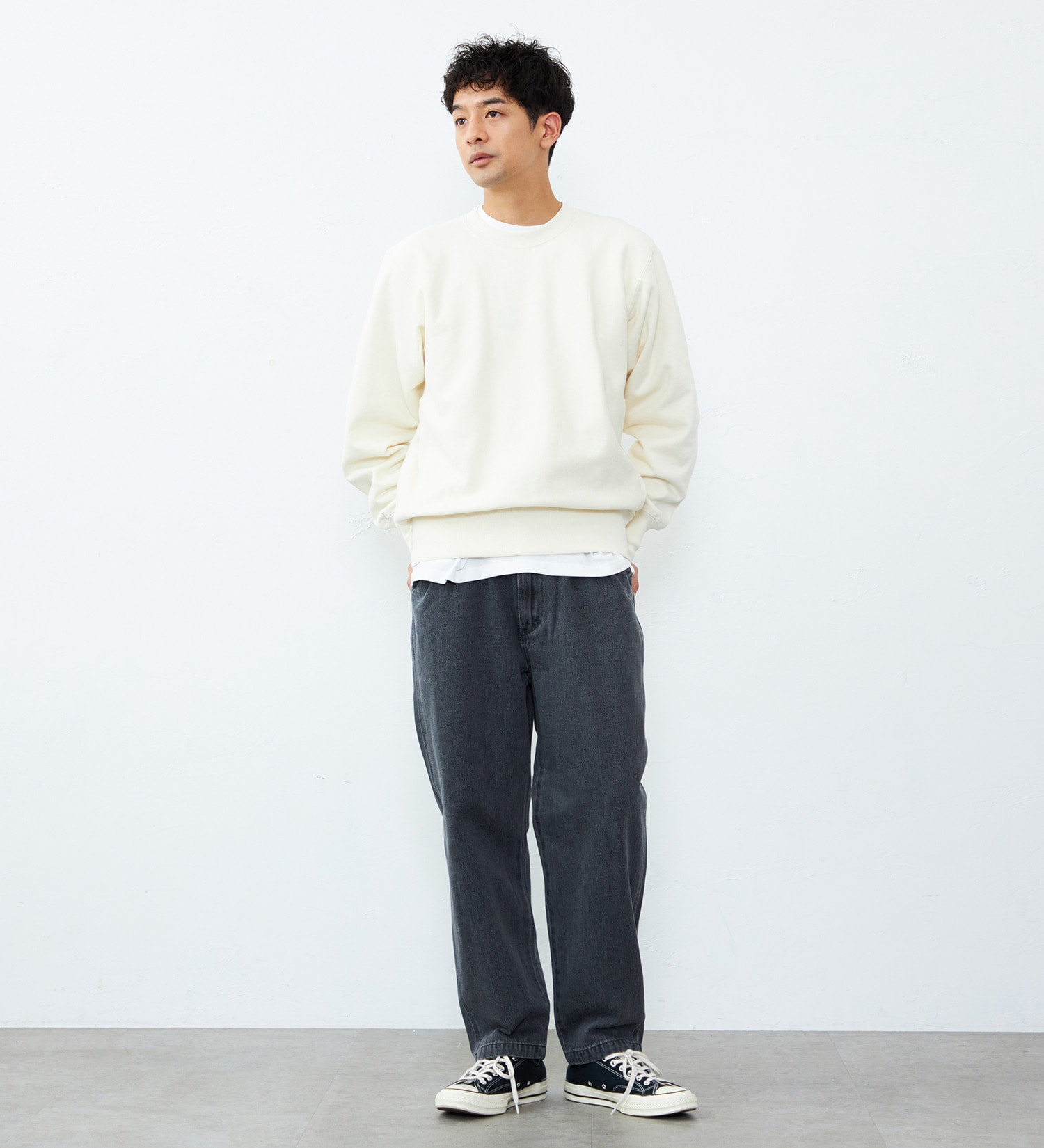 Lee(リー)のBASIC CREW NECK SWEAT/ベーシックスウェット|トップス/スウェット/メンズ|オフホワイト