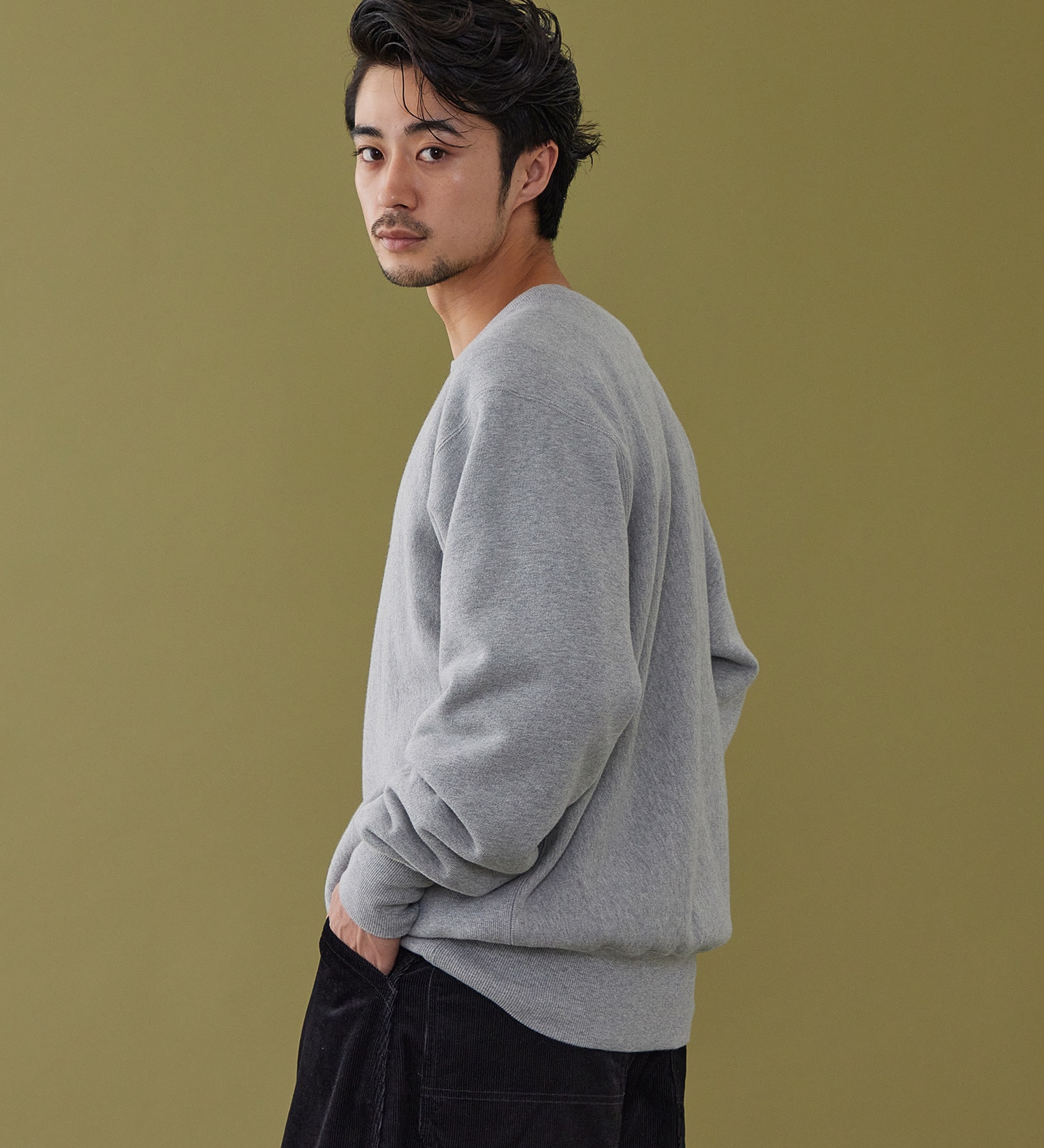 Lee(リー)のBASIC CREW NECK SWEAT/ベーシッククルーネックスウェット|トップス/スウェット/メンズ|グレー