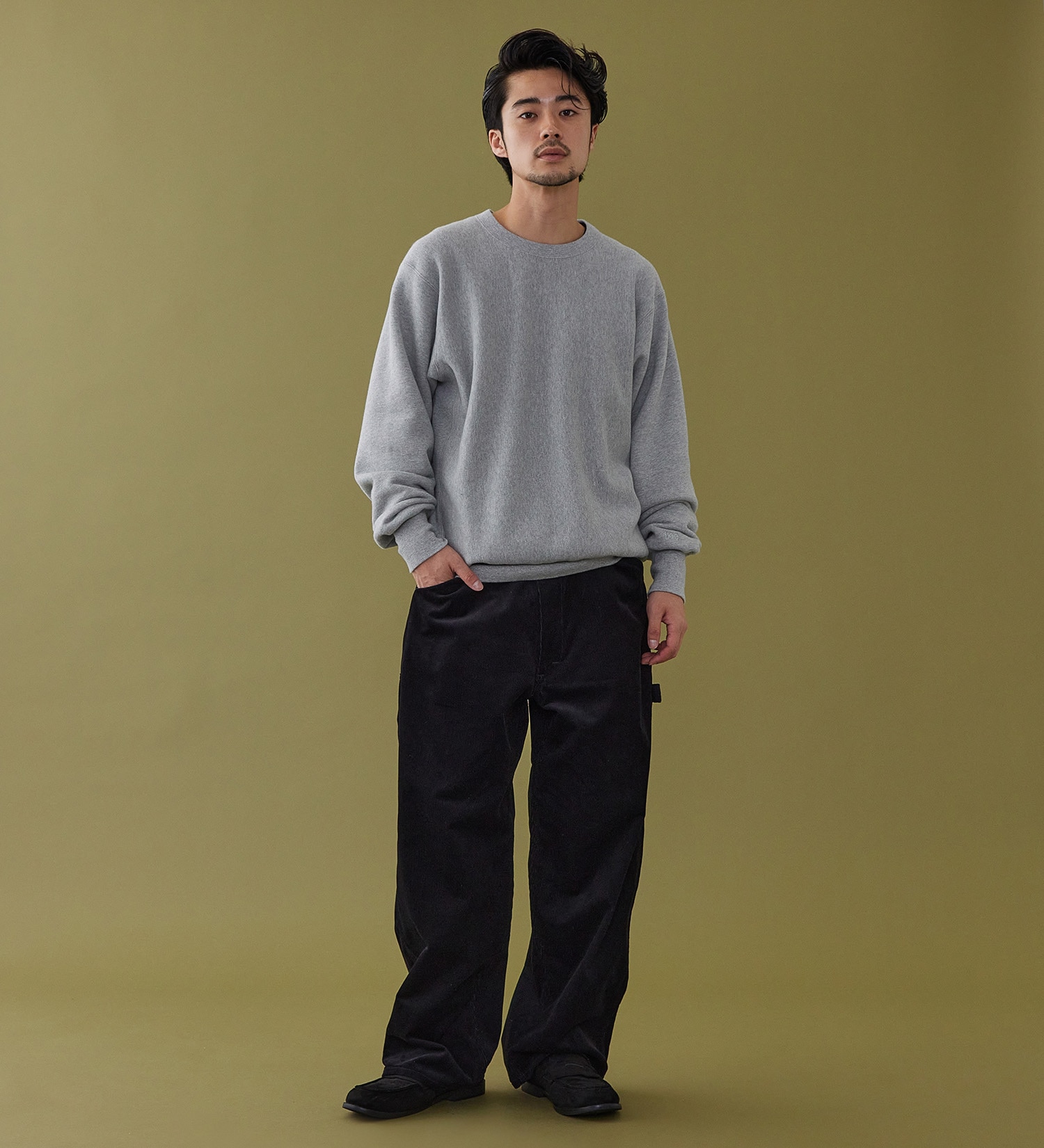 Lee(リー)のBASIC CREW NECK SWEAT/ベーシッククルーネックスウェット|トップス/スウェット/メンズ|グレー
