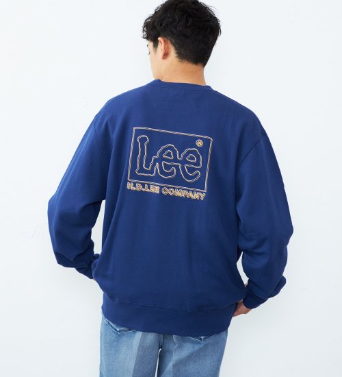 Leeロゴ バックエンブロイダリースウェット/刺繍ロゴ
