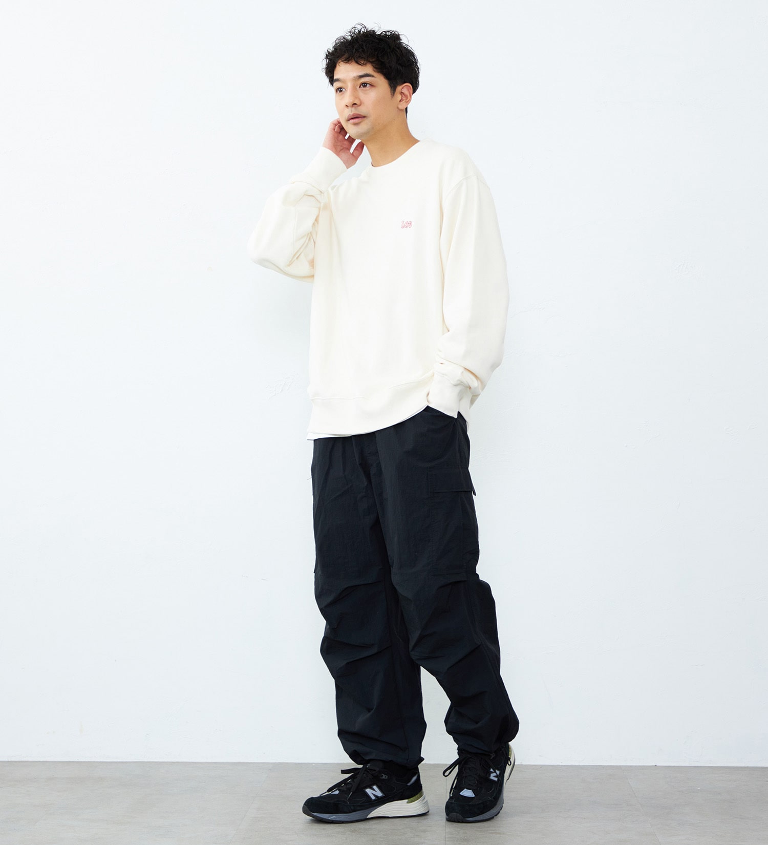 Lee(リー)のLeeロゴ バックエンブロイダリースウェット/刺繍ロゴ|トップス/スウェット/メンズ|オフホワイト