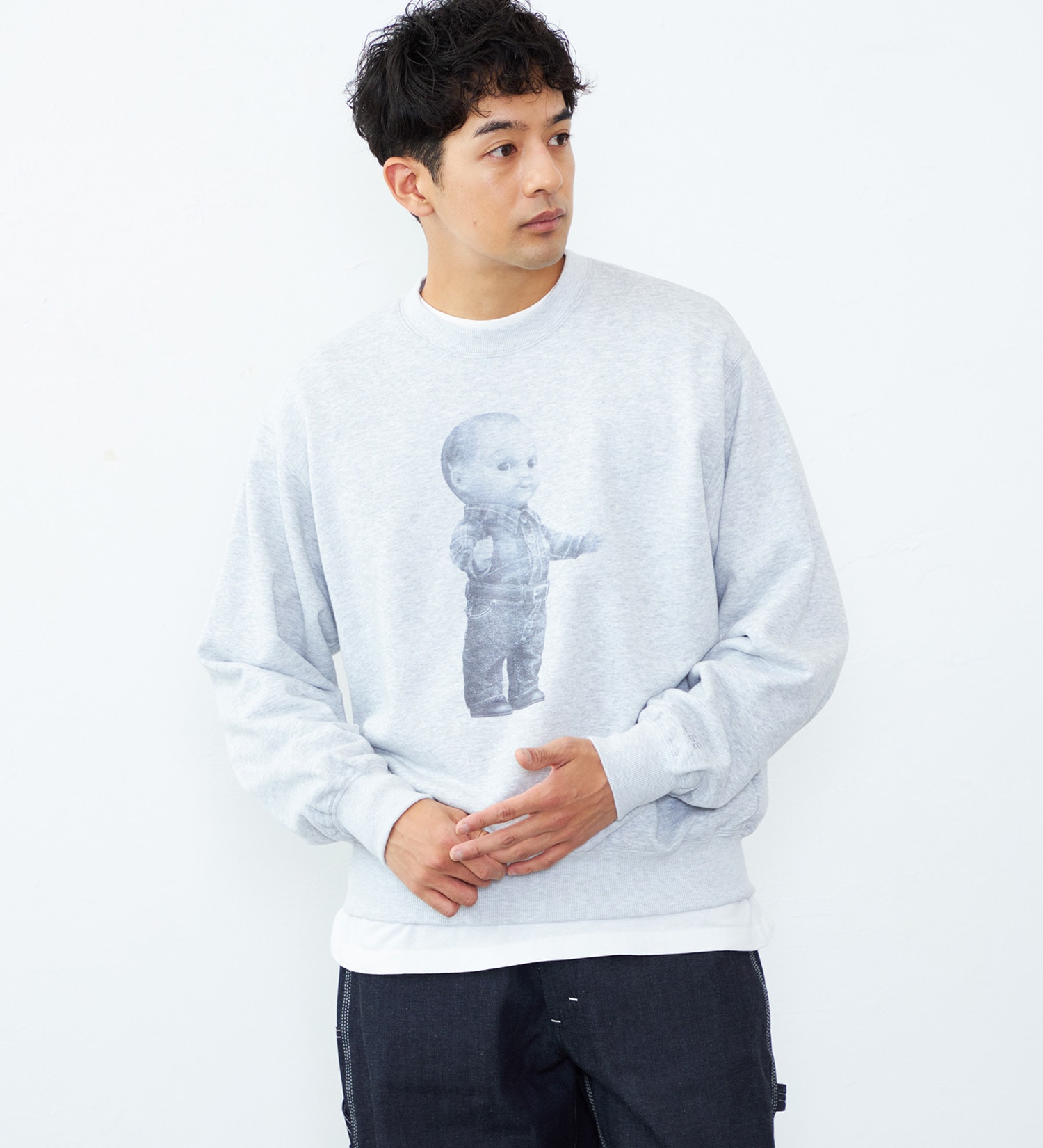 Lee(リー)のVINTAGE PRINT SWEAT/プリントスウェット|トップス/スウェット/メンズ|グレー