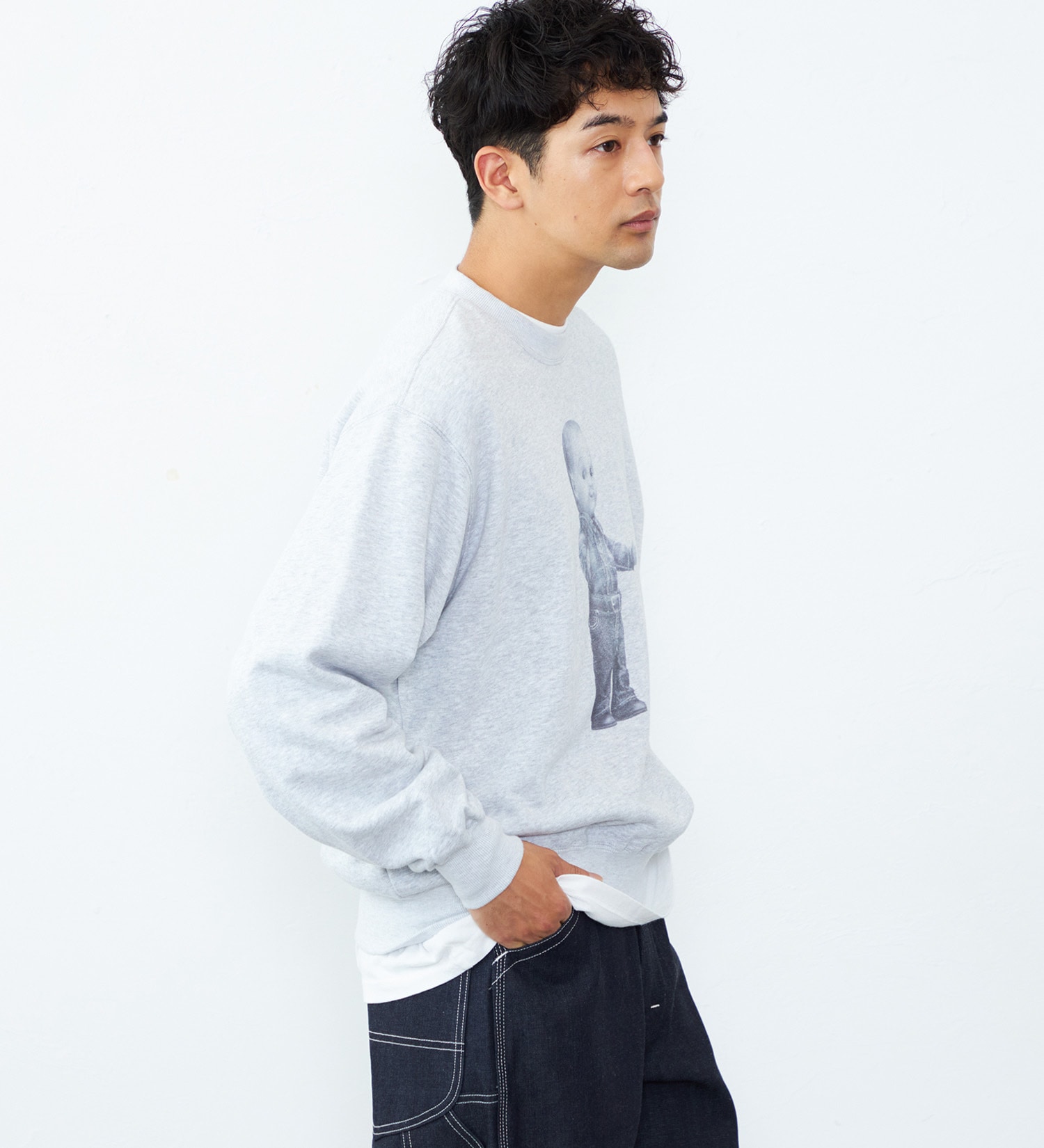 Lee(リー)のVINTAGE PRINT SWEAT/プリントスウェット|トップス/スウェット/メンズ|グレー