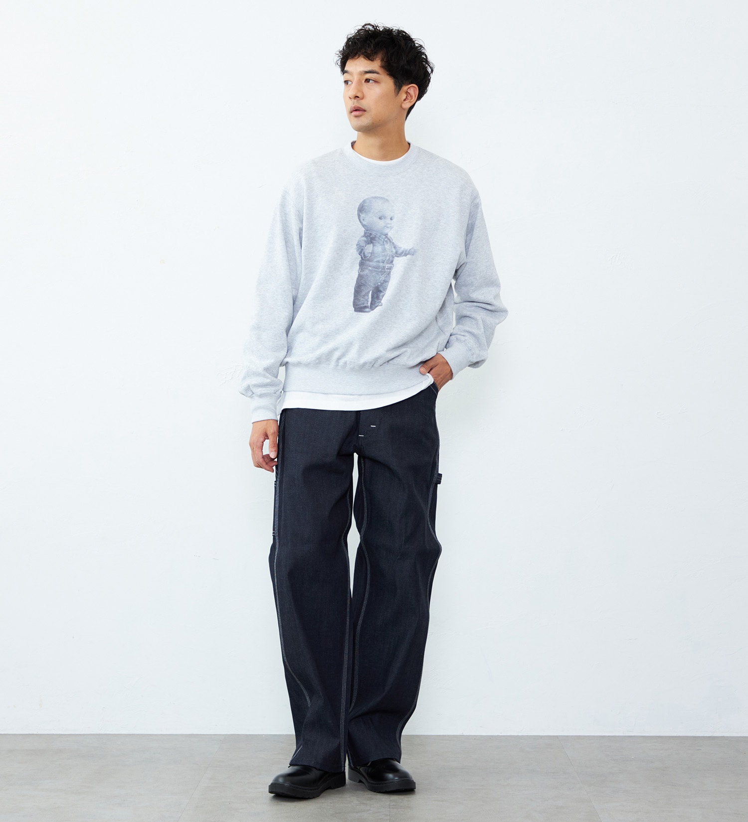 Lee(リー)のVINTAGE PRINT SWEAT/プリントスウェット|トップス/スウェット/メンズ|グレー