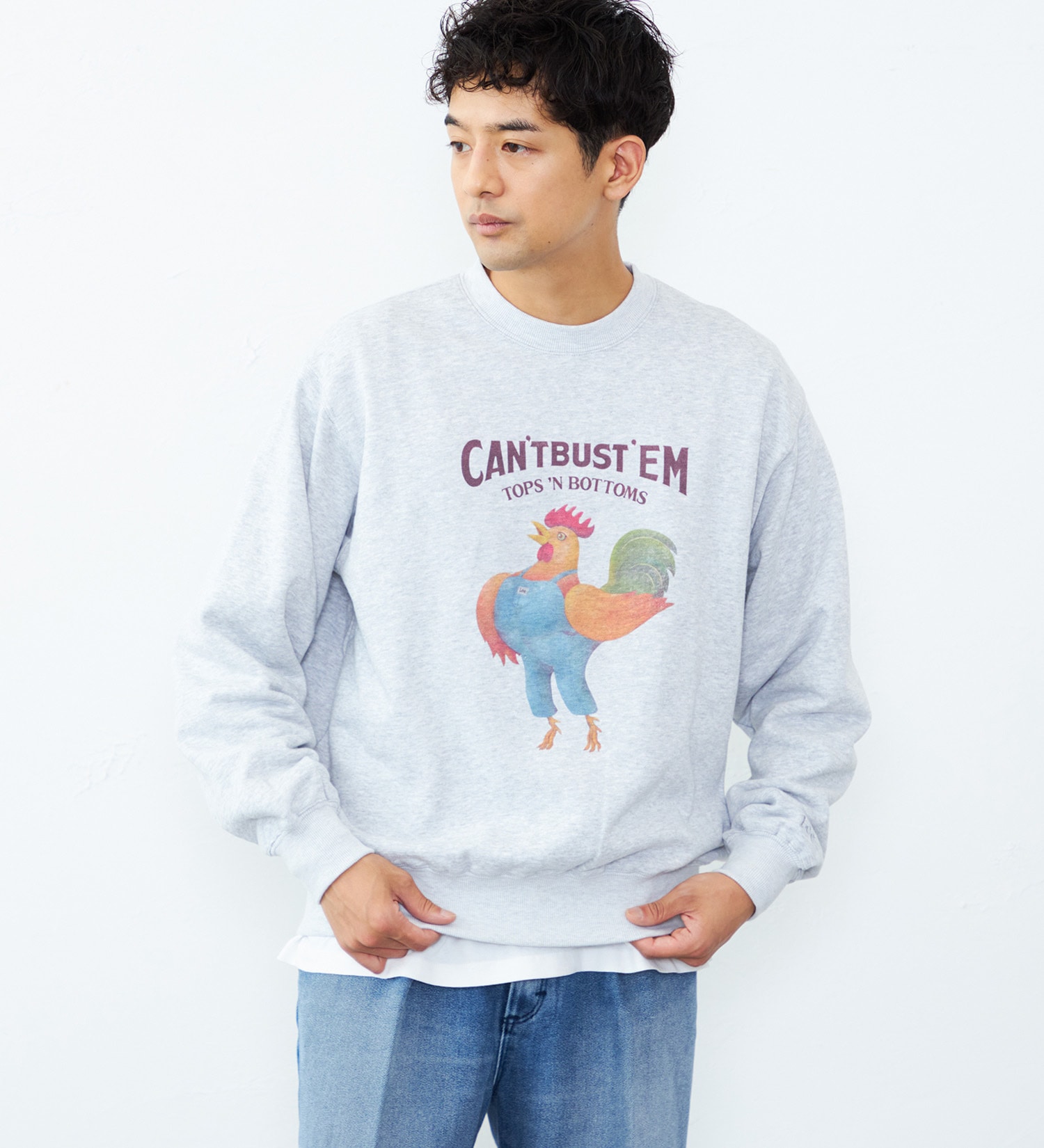 Lee(リー)のVINTAGE PRINT SWEAT/プリントスウェット|トップス/スウェット/メンズ|グレー2