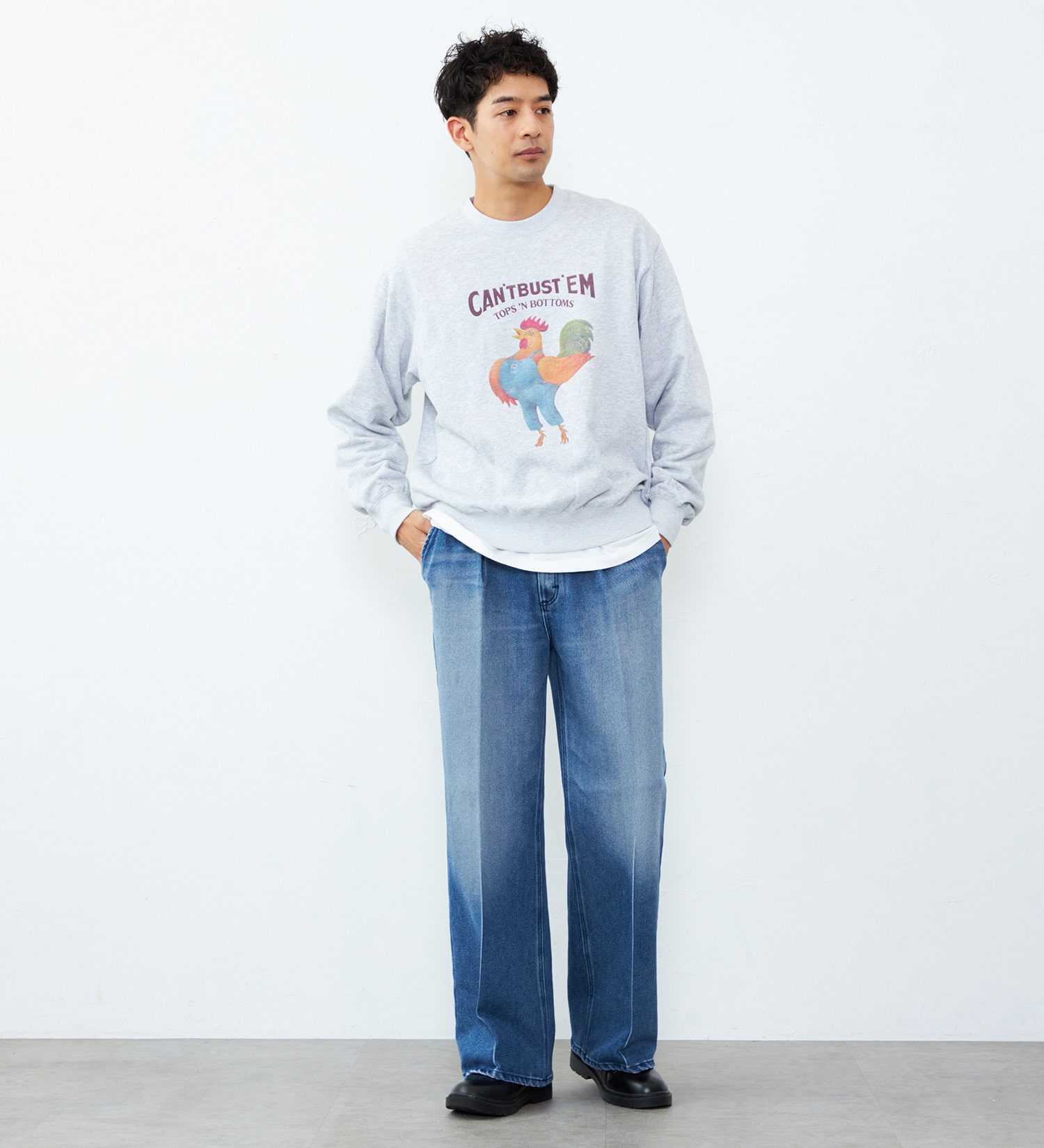 Lee(リー)のVINTAGE PRINT SWEAT/プリントスウェット|トップス/スウェット/メンズ|グレー2