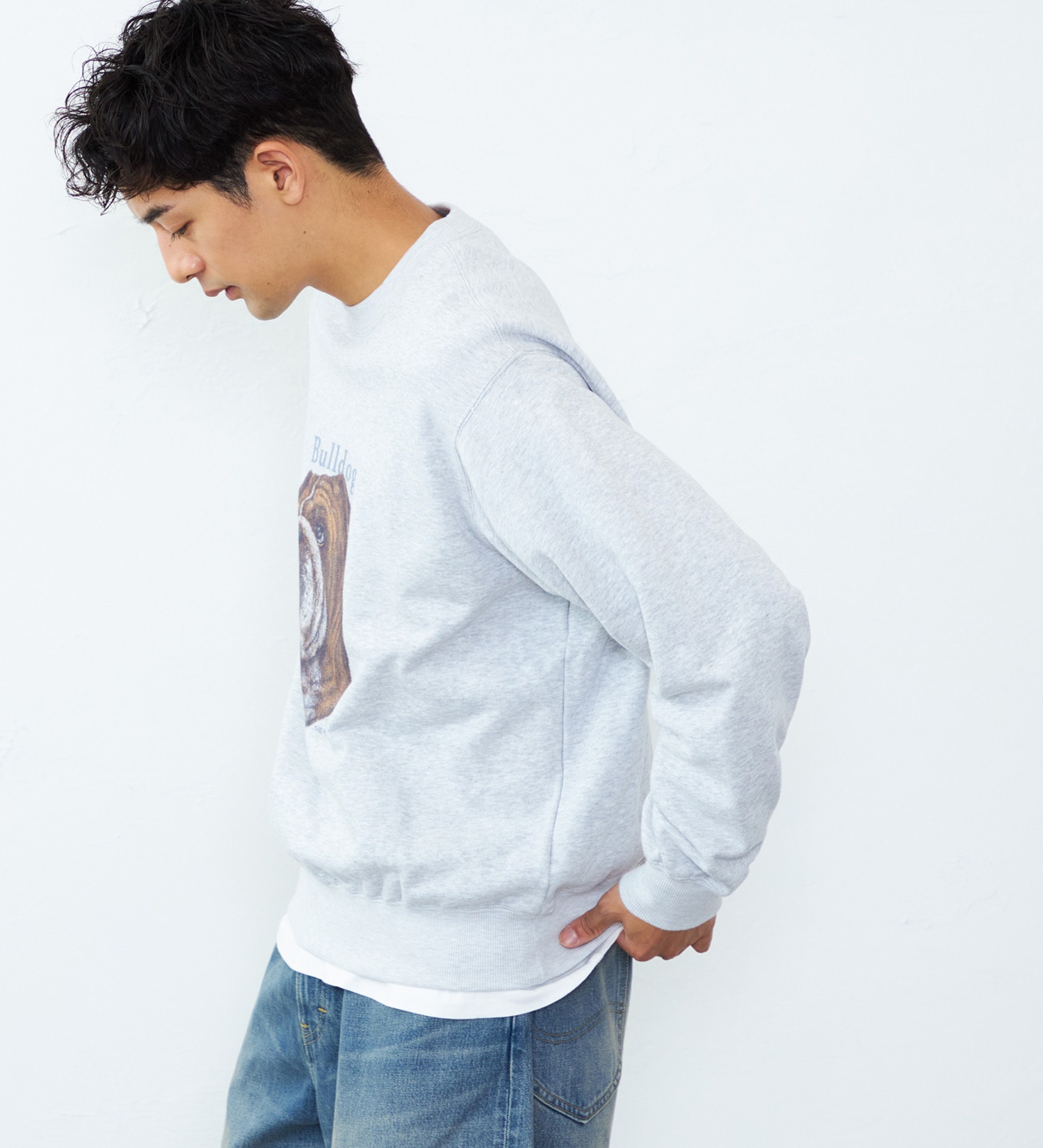 Lee(リー)のVINTAGE PRINT SWEAT/プリントスウェット|トップス/スウェット/メンズ|グレー3