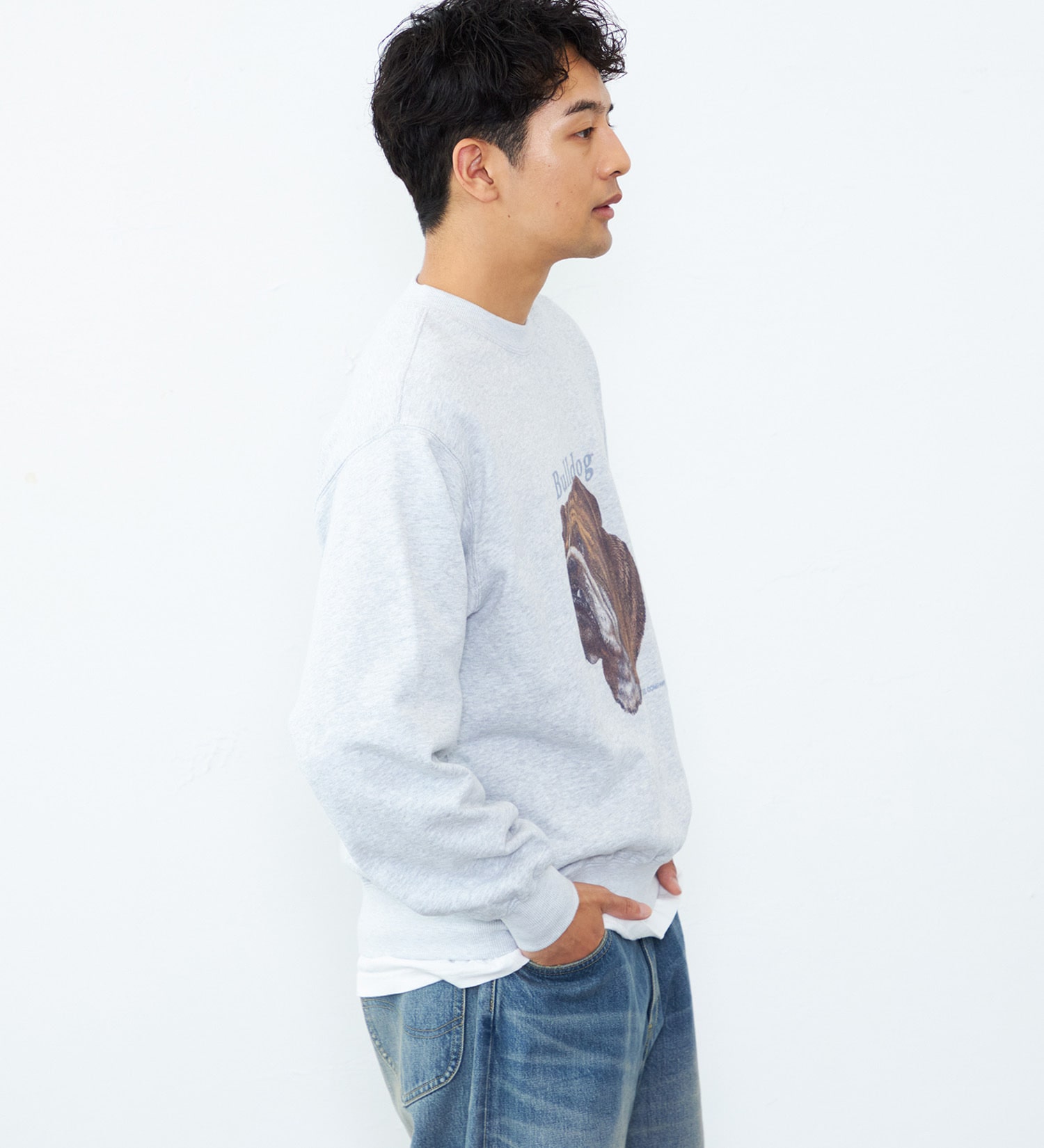 Lee(リー)のVINTAGE PRINT SWEAT/プリントスウェット|トップス/スウェット/メンズ|グレー3