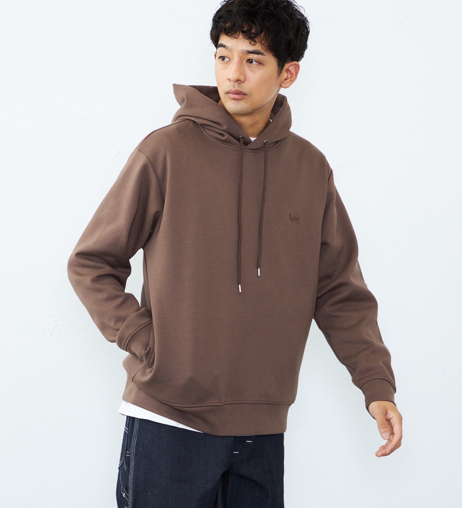 Lee(リー)のダンボールニット フーディー|トップス/パーカー/メンズ|ブラウン
