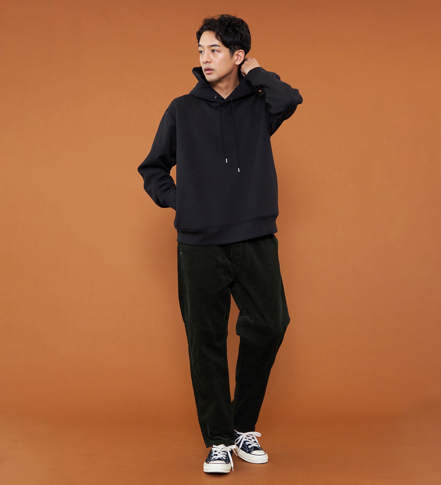 Lee(リー)のダンボールニット フーディー|トップス/パーカー/メンズ|ブラック