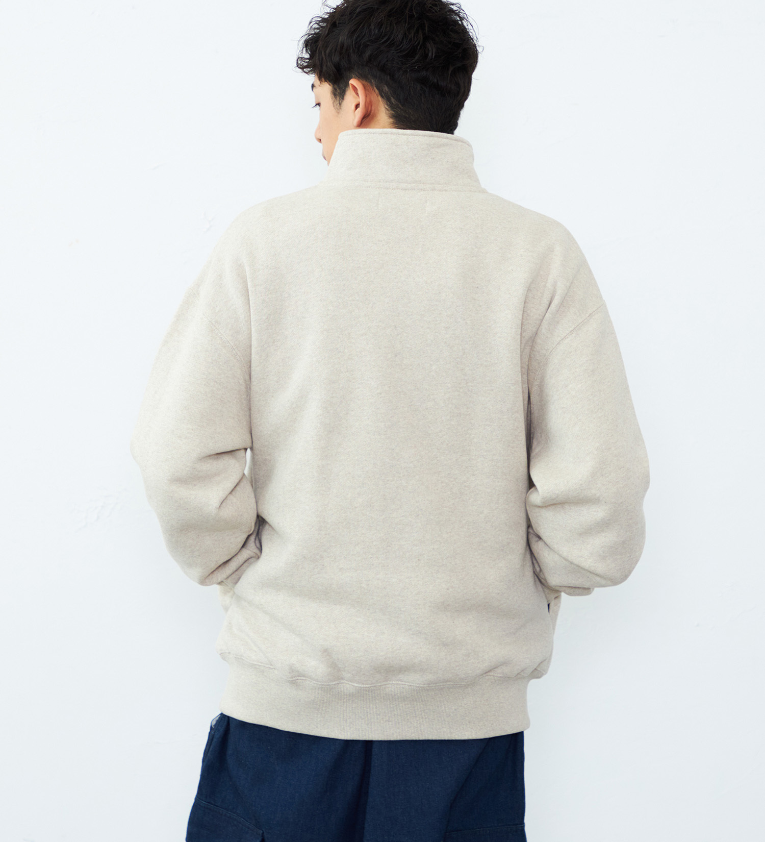 Lee(リー)のハーフジップスウェット 裏起毛|トップス/スウェット/メンズ|ベージュ