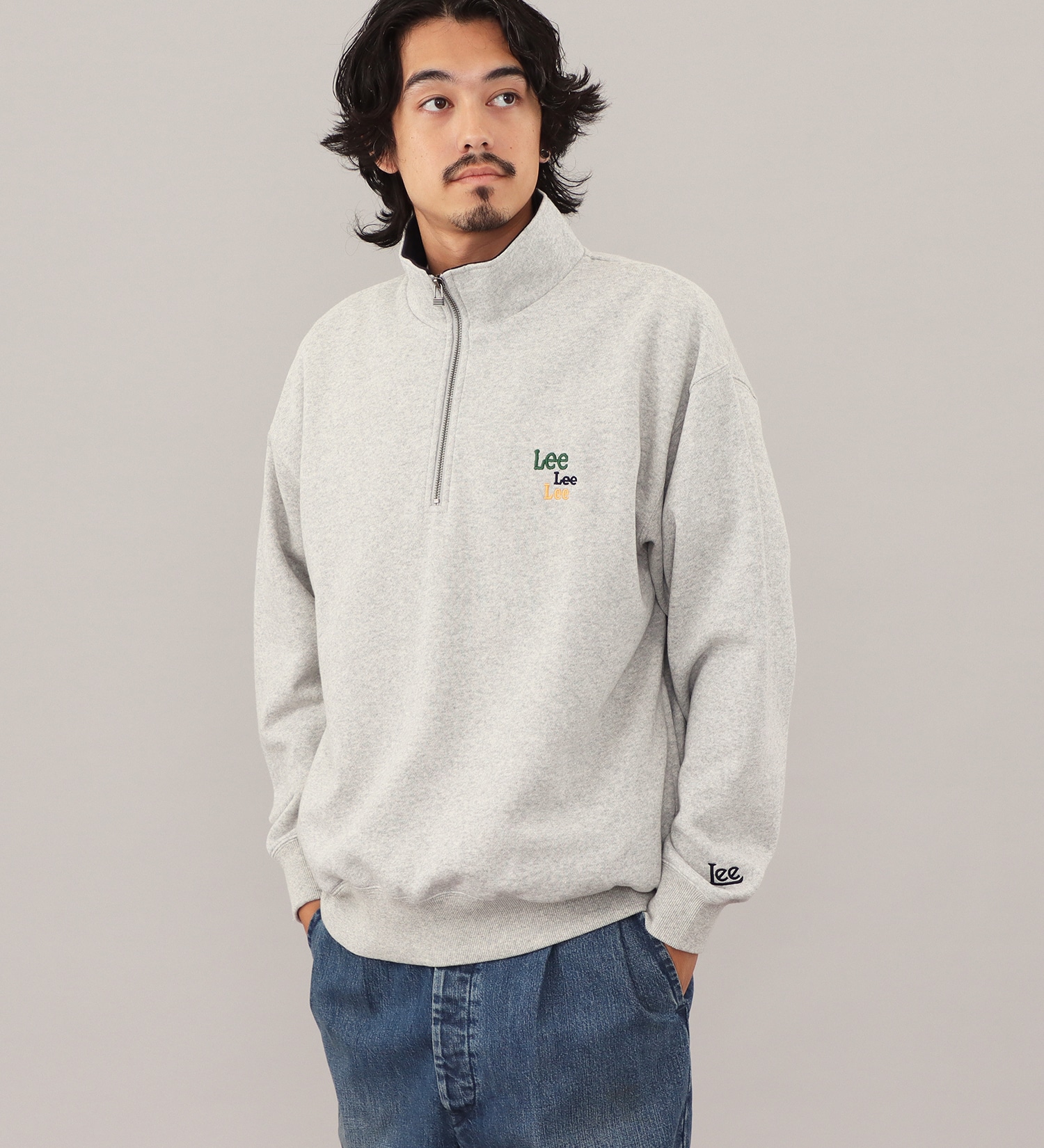 Lee(リー)のHALFZIP SWEAT / ハーフジップスウェット【親子】|トップス/スウェット/メンズ|グレー