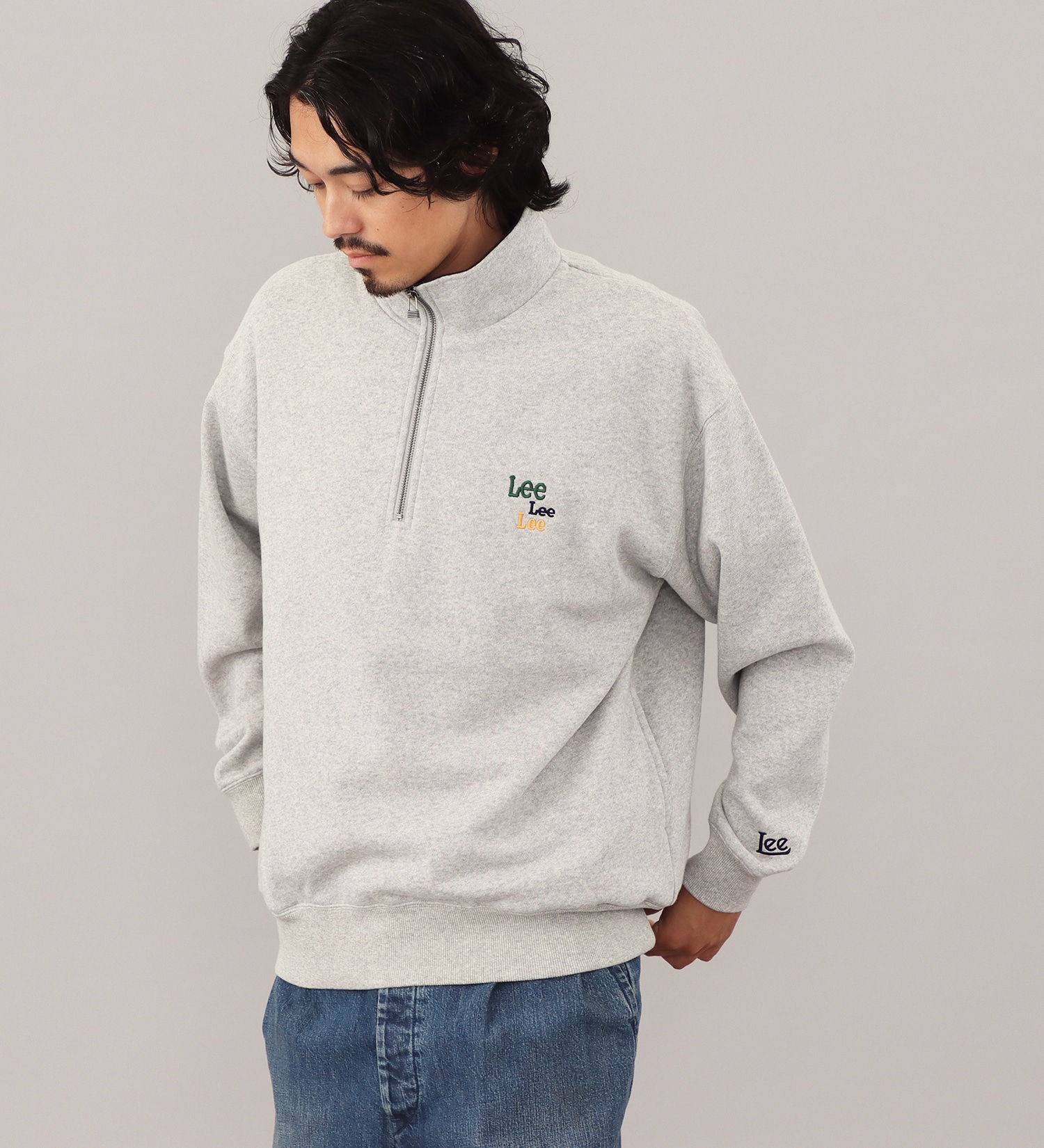 Lee(リー)のHALFZIP SWEAT / ハーフジップスウェット【親子】|トップス/スウェット/メンズ|グレー