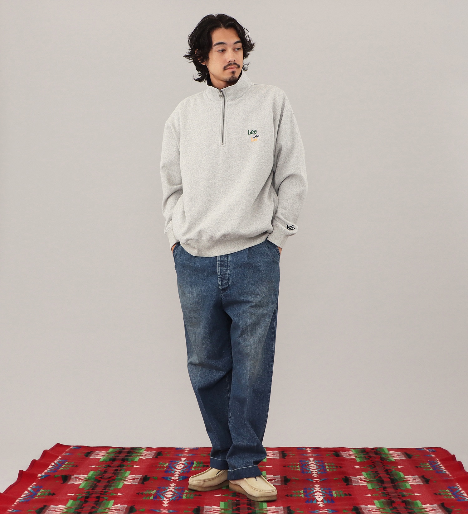 Lee(リー)のHALFZIP SWEAT / ハーフジップスウェット【親子】|トップス/スウェット/メンズ|グレー