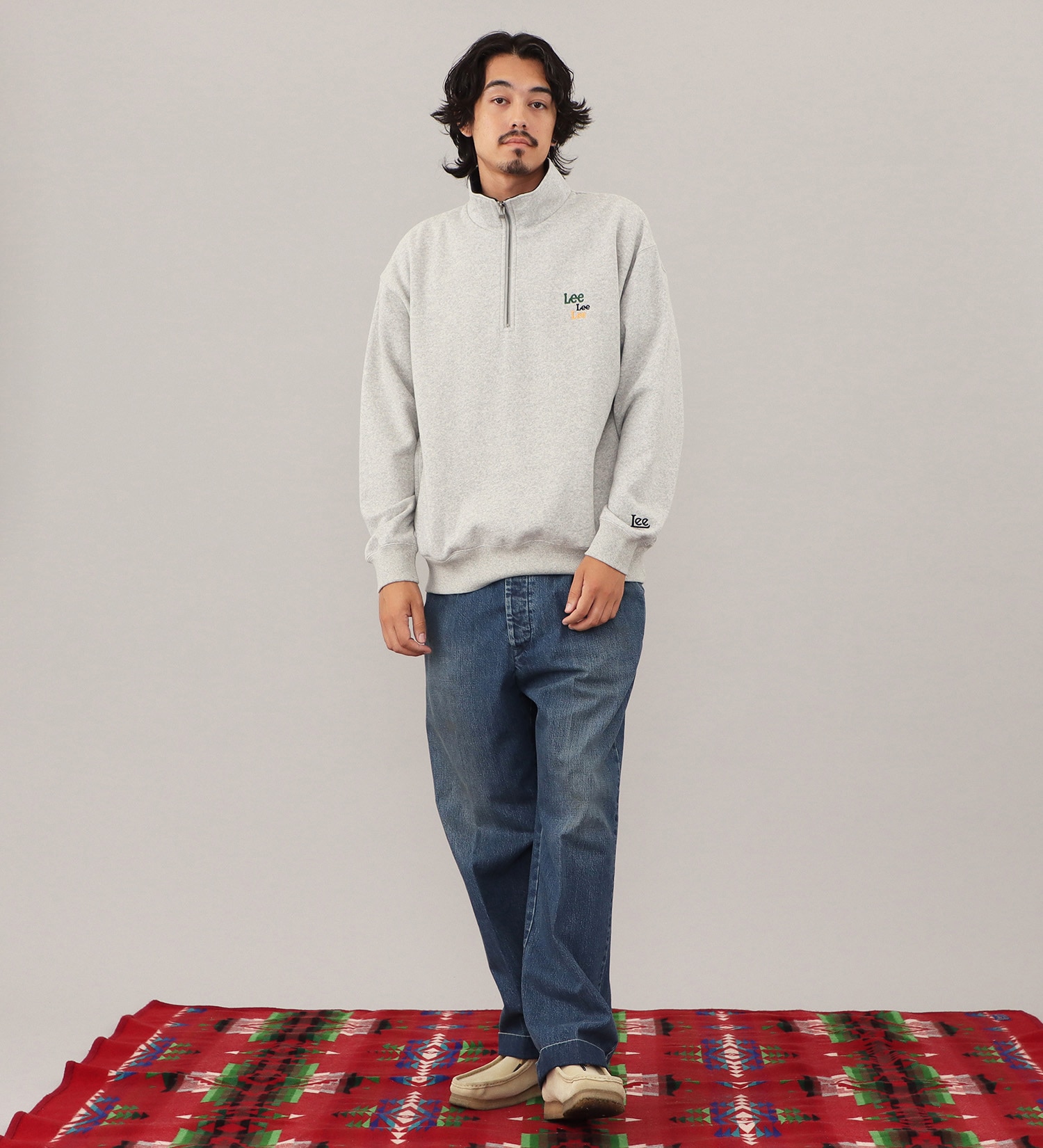Lee(リー)のHALFZIP SWEAT / ハーフジップスウェット【親子】|トップス/スウェット/メンズ|グレー
