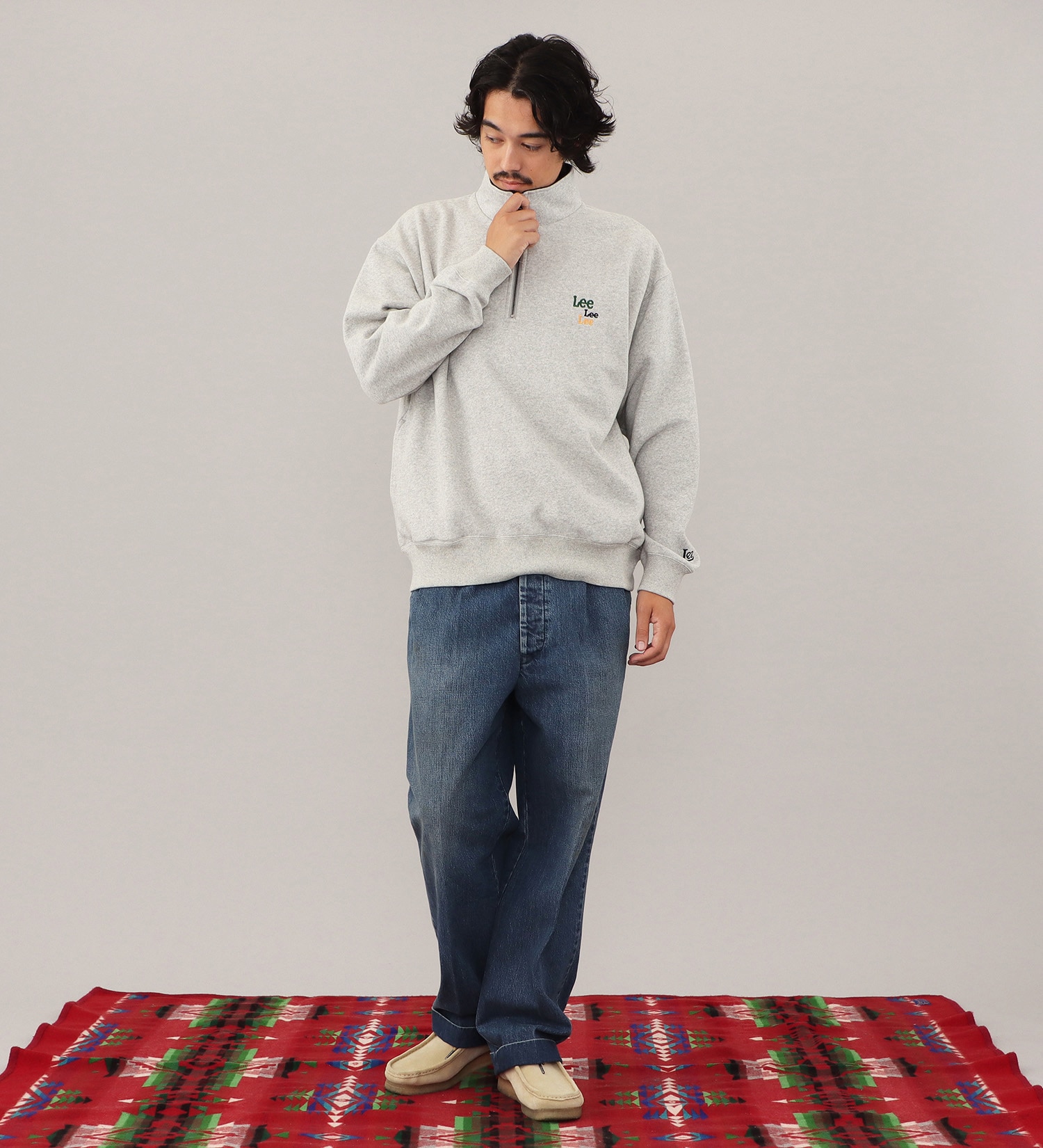 Lee(リー)のHALFZIP SWEAT / ハーフジップスウェット【親子】|トップス/スウェット/メンズ|グレー