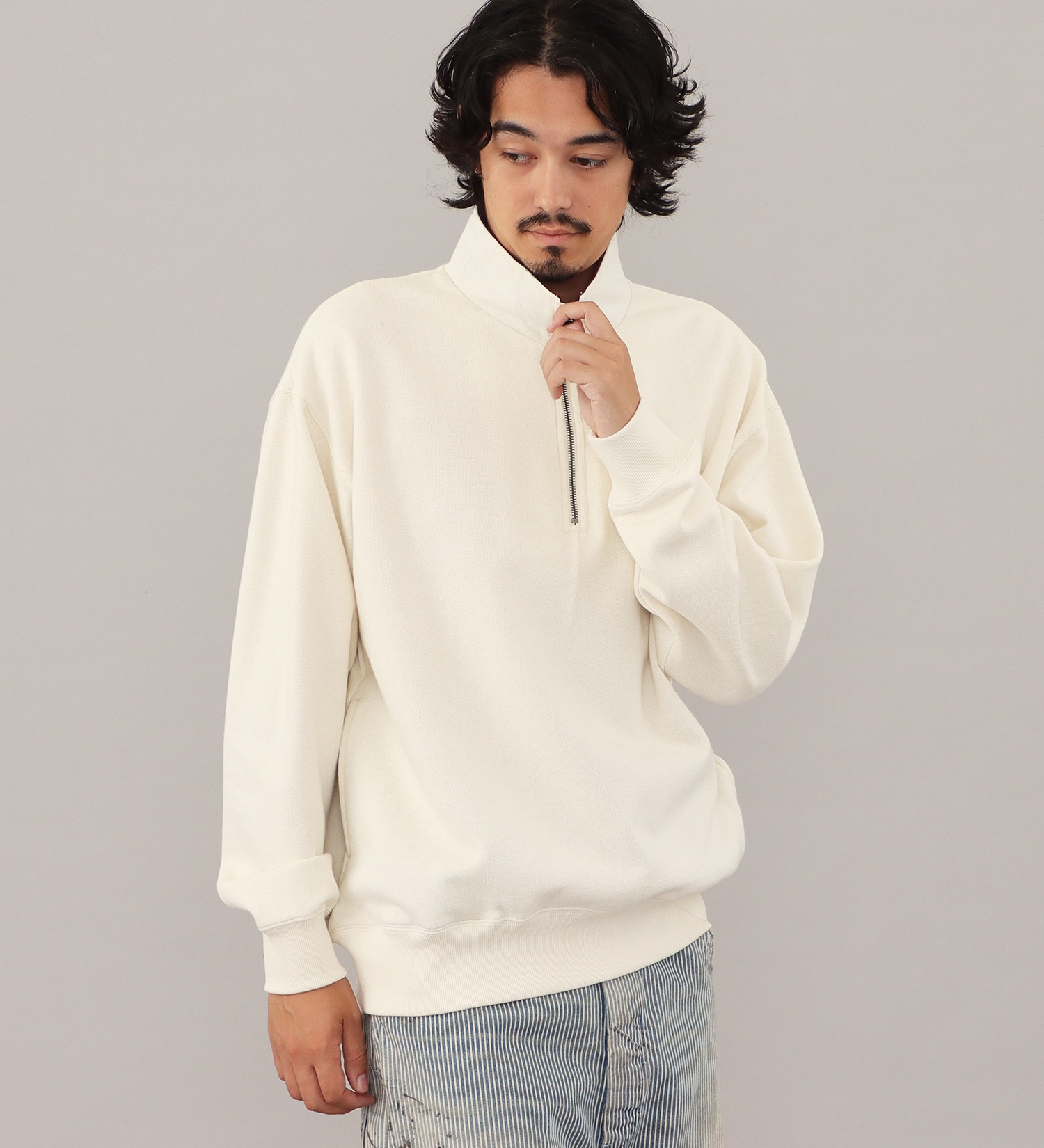 Lee(リー)のHALFZIP SWEAT / ハーフジップスウェット【親子】|トップス/スウェット/メンズ|アイボリー