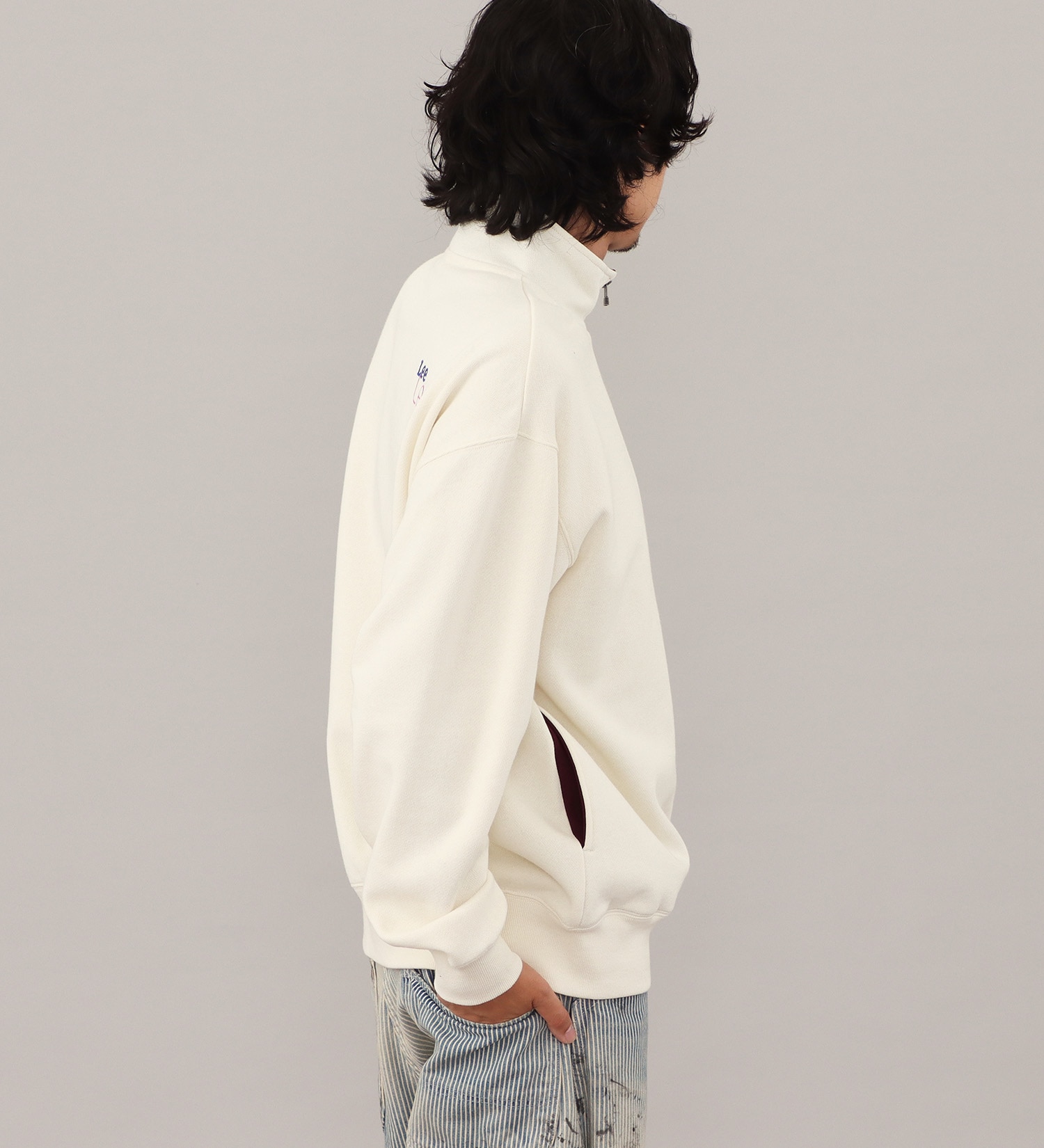 Lee(リー)のHALFZIP SWEAT / ハーフジップスウェット【親子】|トップス/スウェット/メンズ|アイボリー