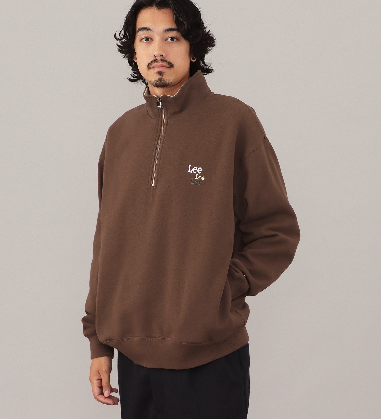 Lee(リー)のHALFZIP SWEAT / ハーフジップスウェット【親子】|トップス/スウェット/メンズ|ブラウン
