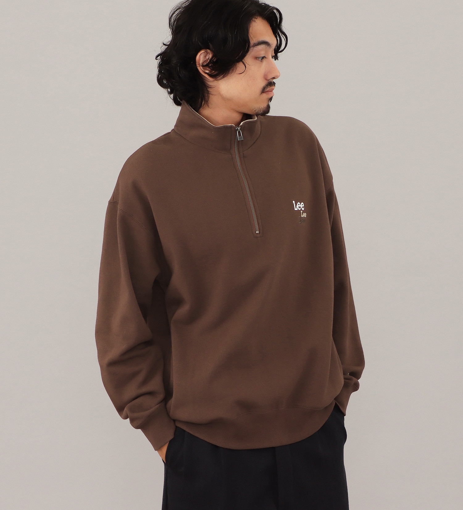 Lee(リー)のHALFZIP SWEAT / ハーフジップスウェット【親子】|トップス/スウェット/メンズ|ブラウン