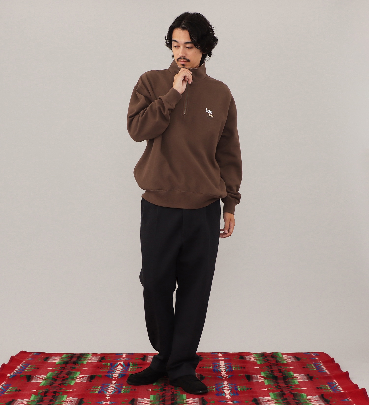 Lee(リー)のHALFZIP SWEAT / ハーフジップスウェット【親子】|トップス/スウェット/メンズ|ブラウン
